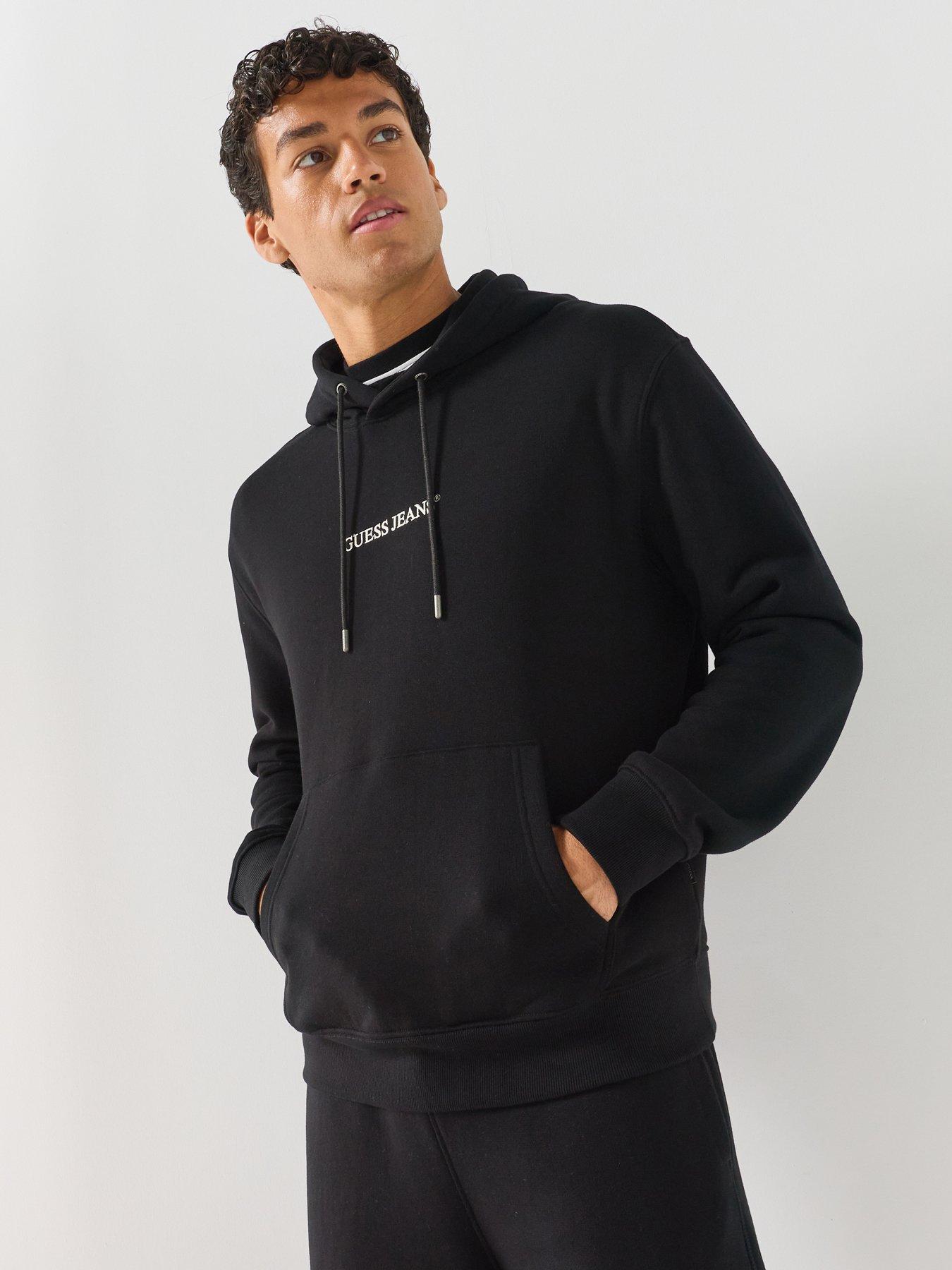 Guess Jeans Embroidered Hoodie - Black