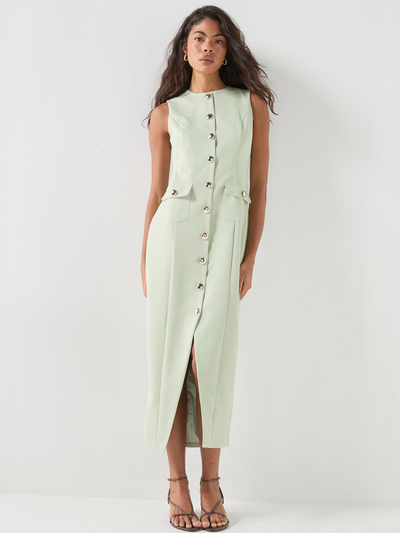Style Cheat Tailored Dress - Green