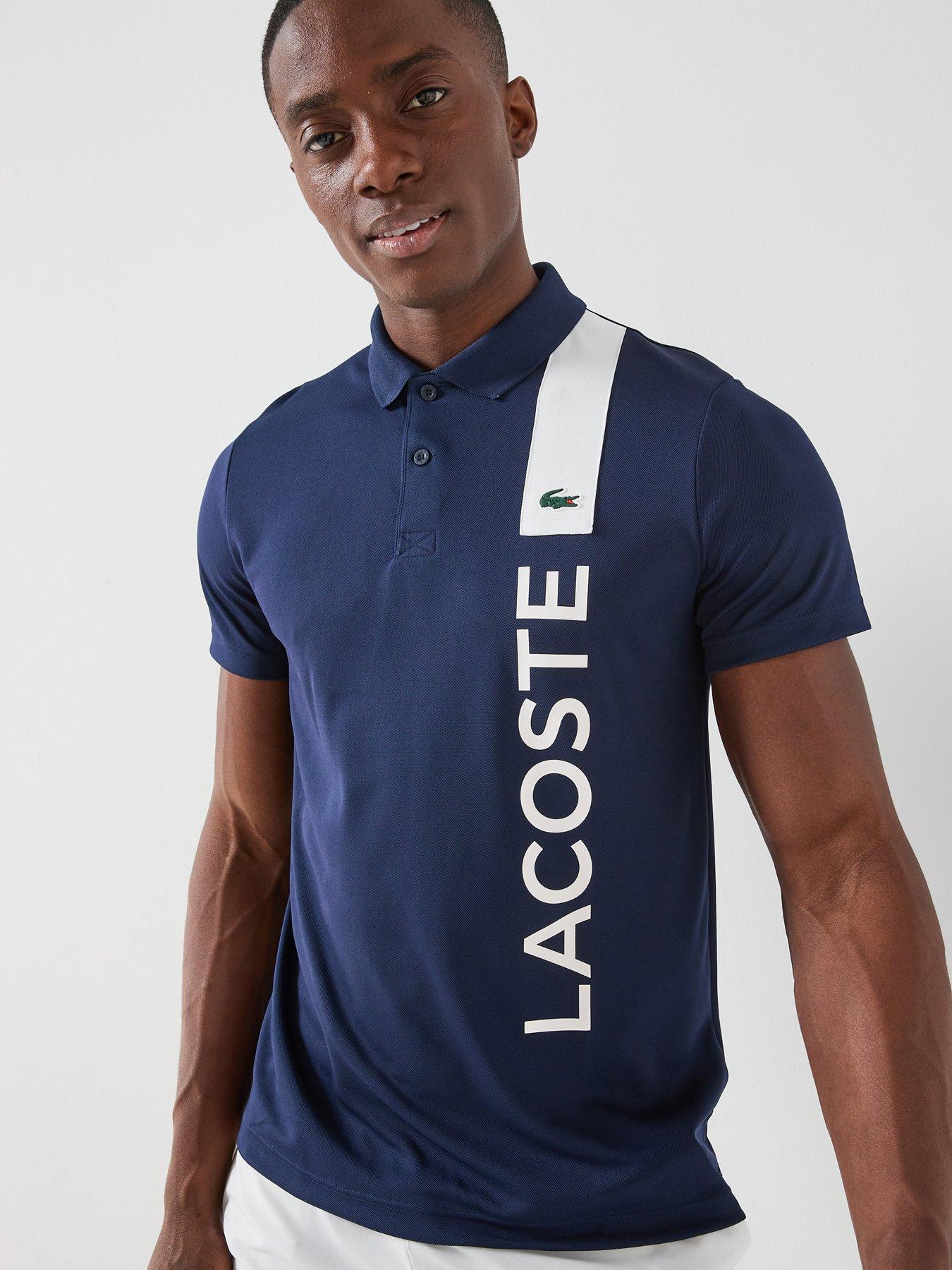 Lacoste Lacoste Script Short Sleeve Polo Shirt - Navy