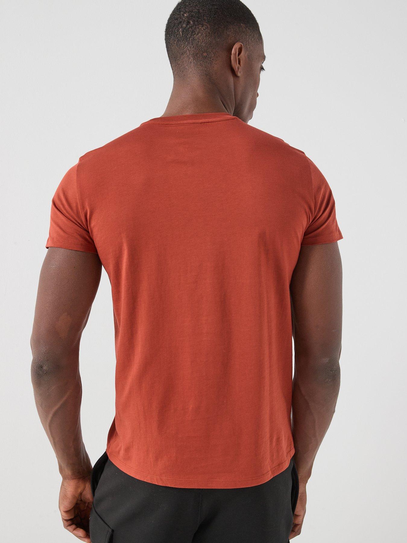Image 2 of 6 of Lacoste Pima Short Sleeve T-Shirt - Dark Red