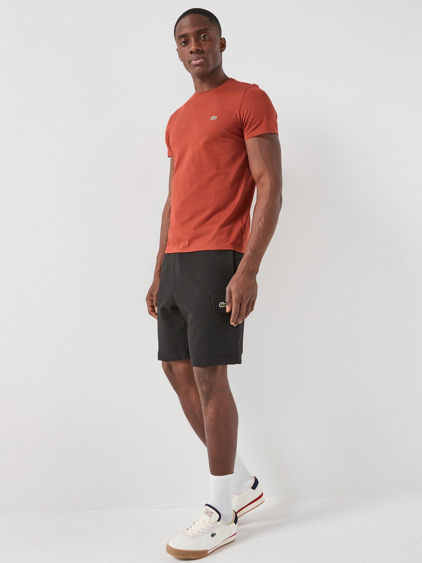 Image 3 of 6 of Lacoste Pima Short Sleeve T-Shirt - Dark Red