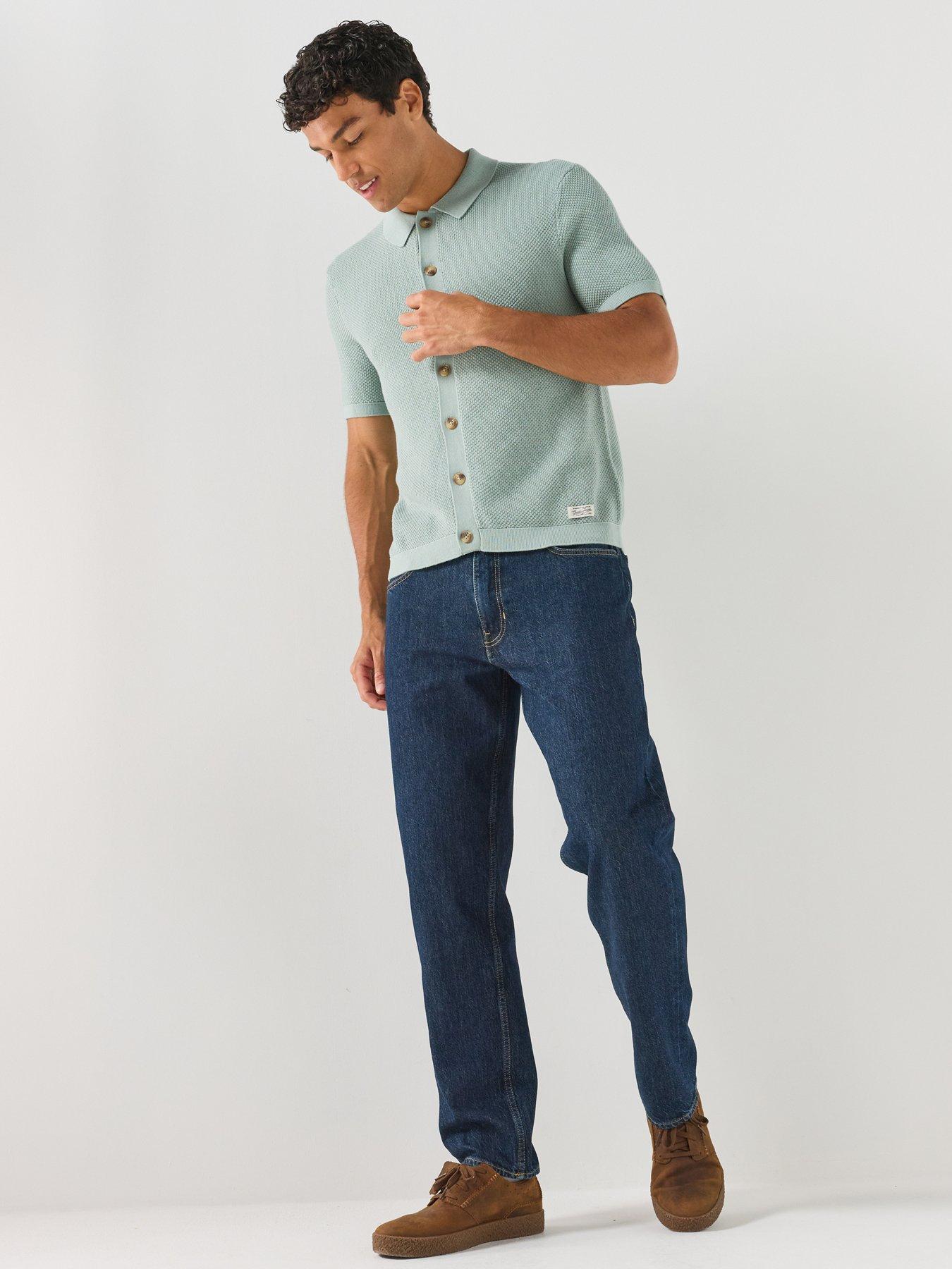 Image 3 of 6 of Guess Jeans Guess Jeans Short Sleeve Knitted Polo