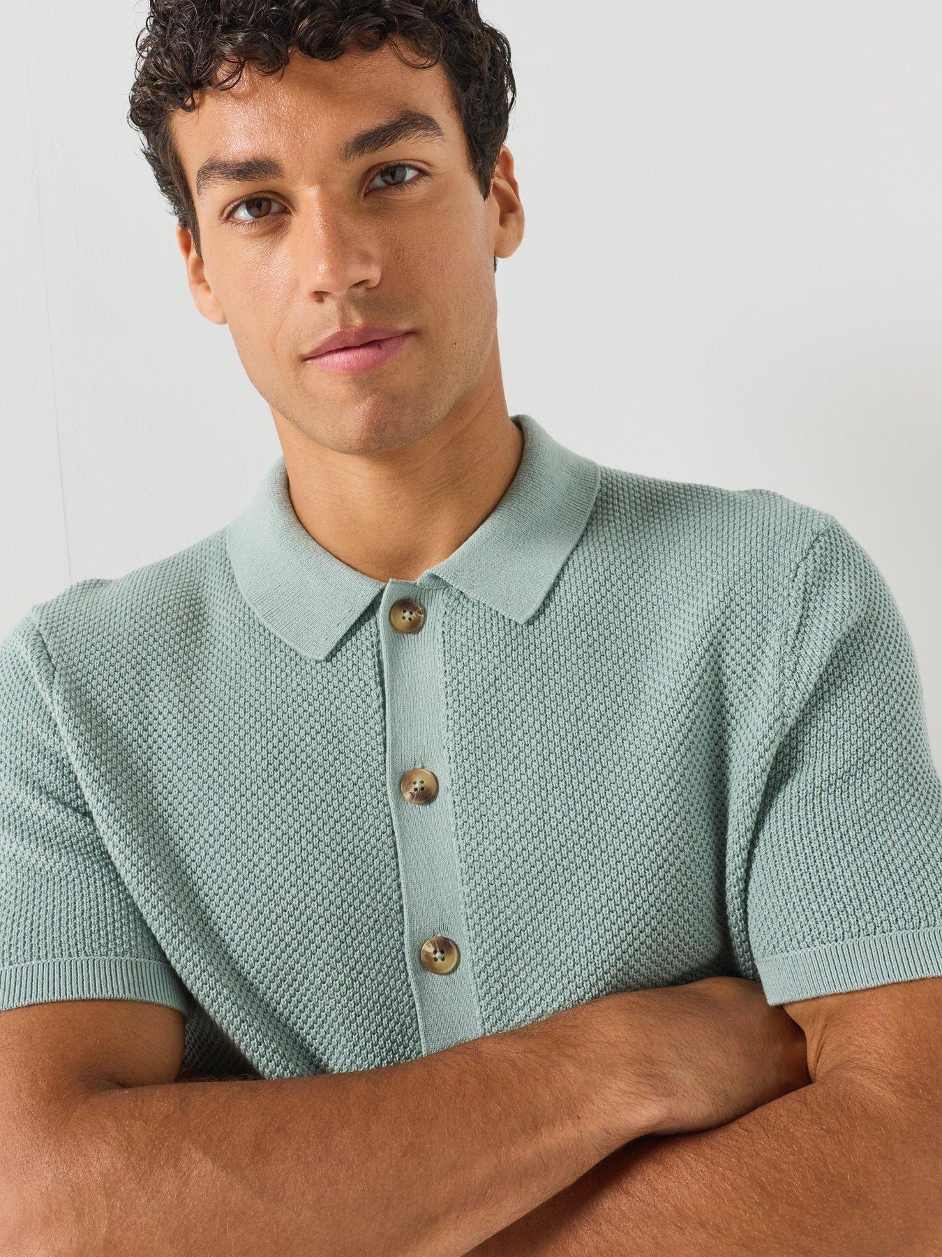 Image 5 of 6 of Guess Jeans Guess Jeans Short Sleeve Knitted Polo