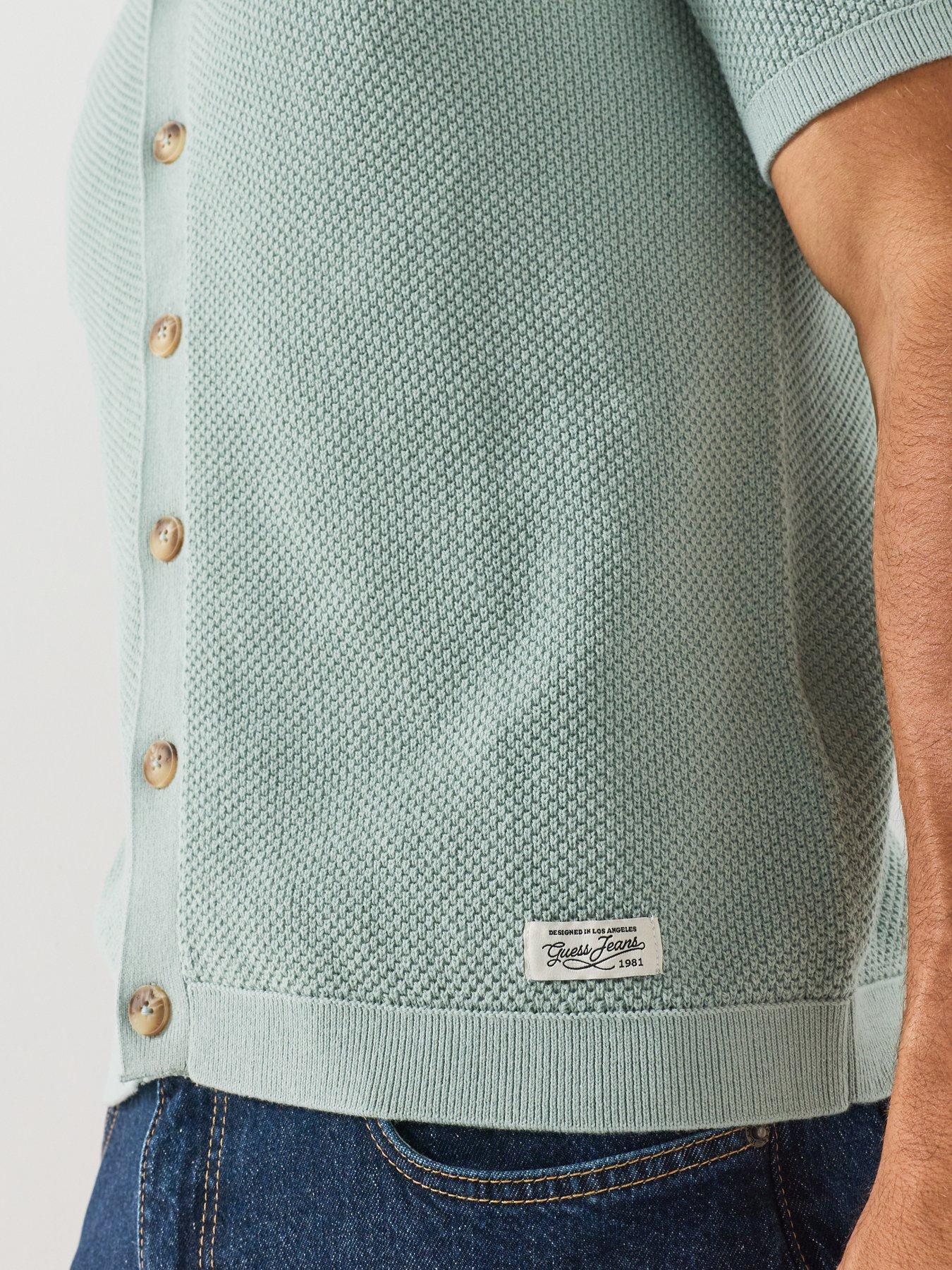 Image 6 of 6 of Guess Jeans Guess Jeans Short Sleeve Knitted Polo