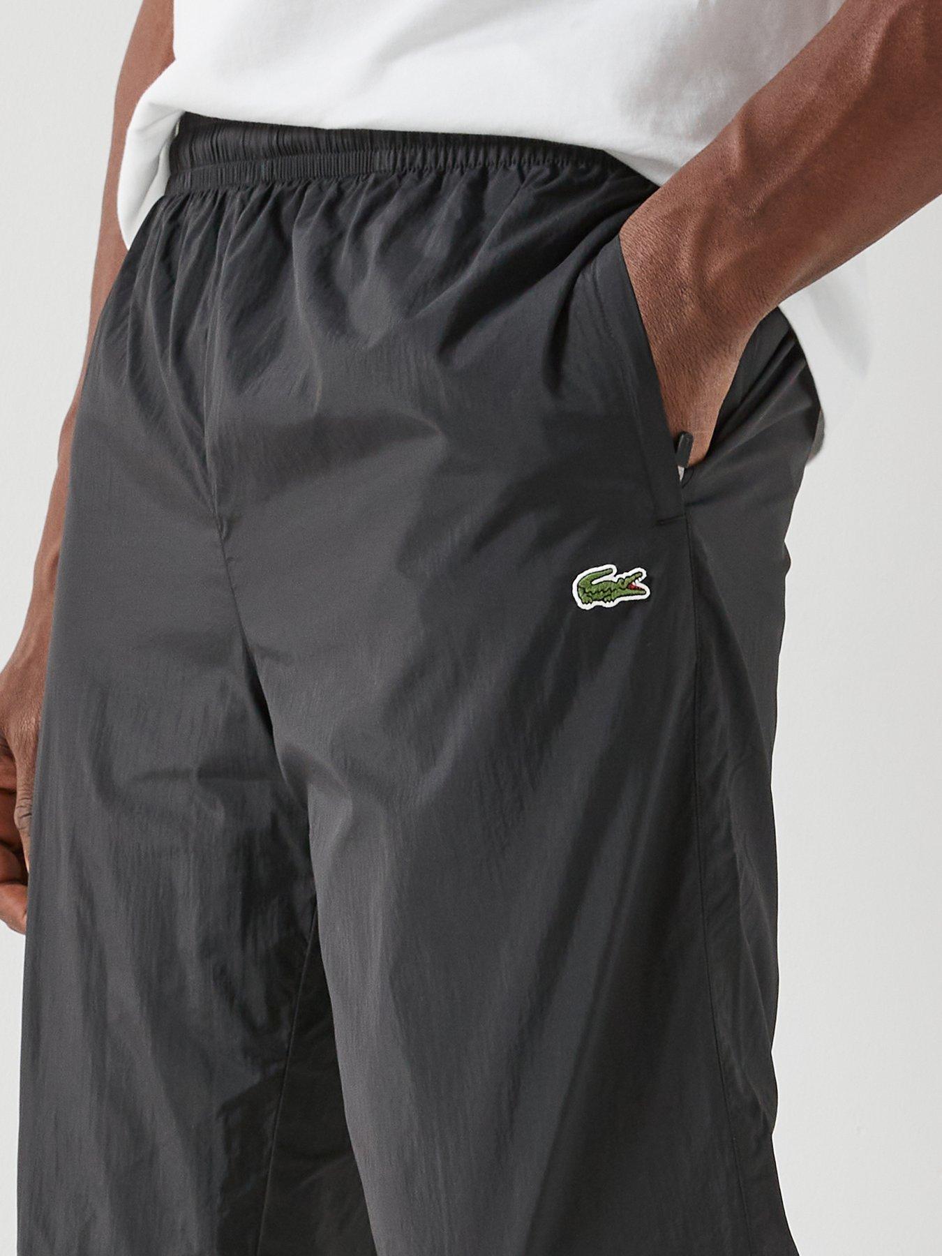 Image 5 of 6 of Lacoste Fleece Relaxed Fit Joggers - Black