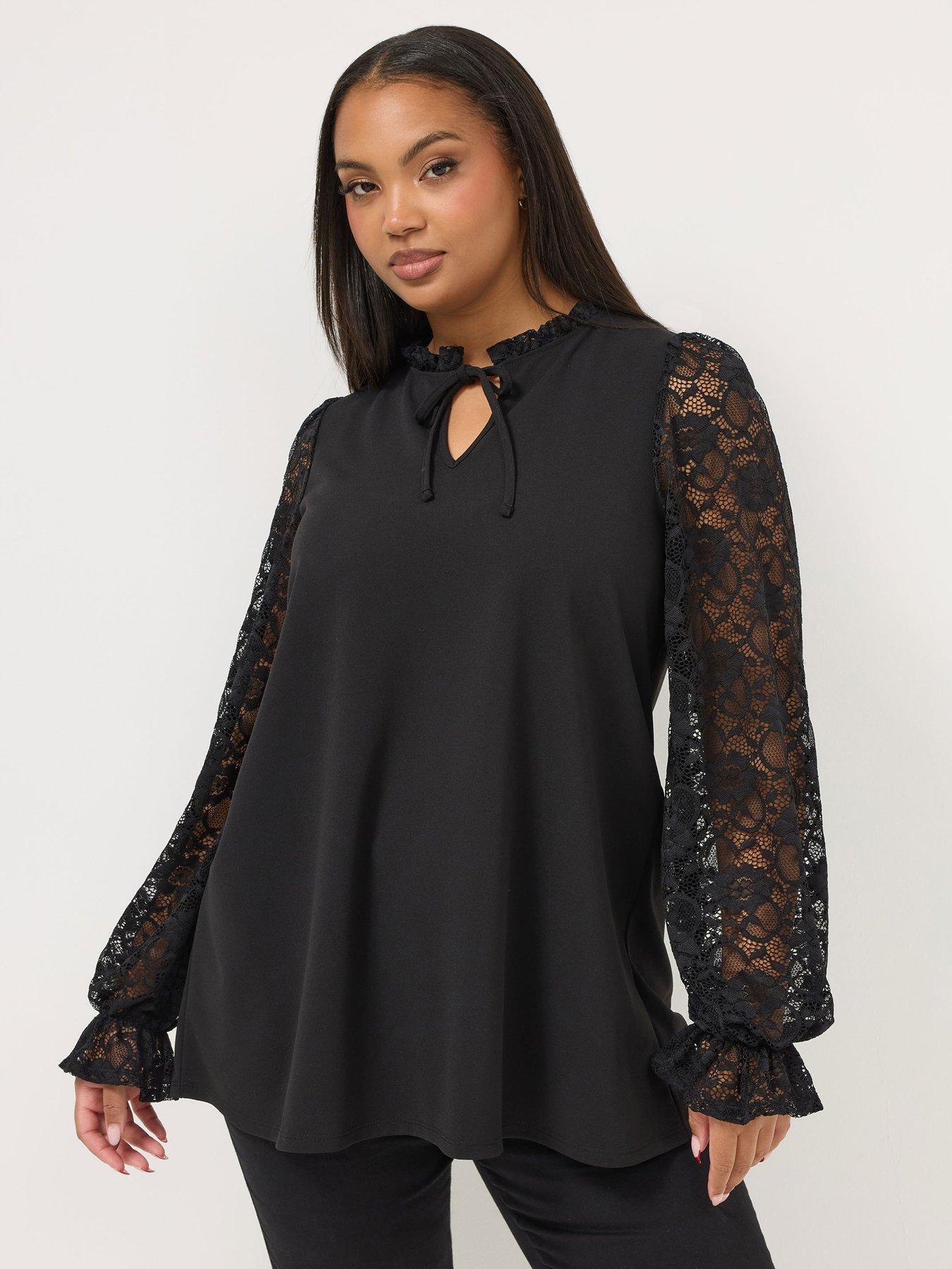 yours-curve-2-in-1-lace-top-black