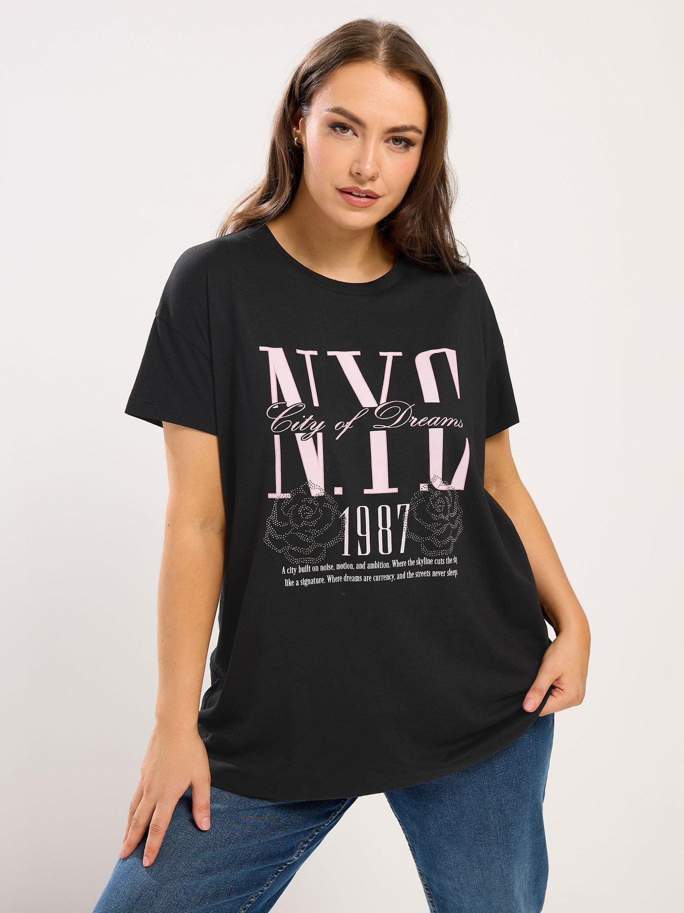 yours-curve-core-nyc-placement-t-shirt-black
