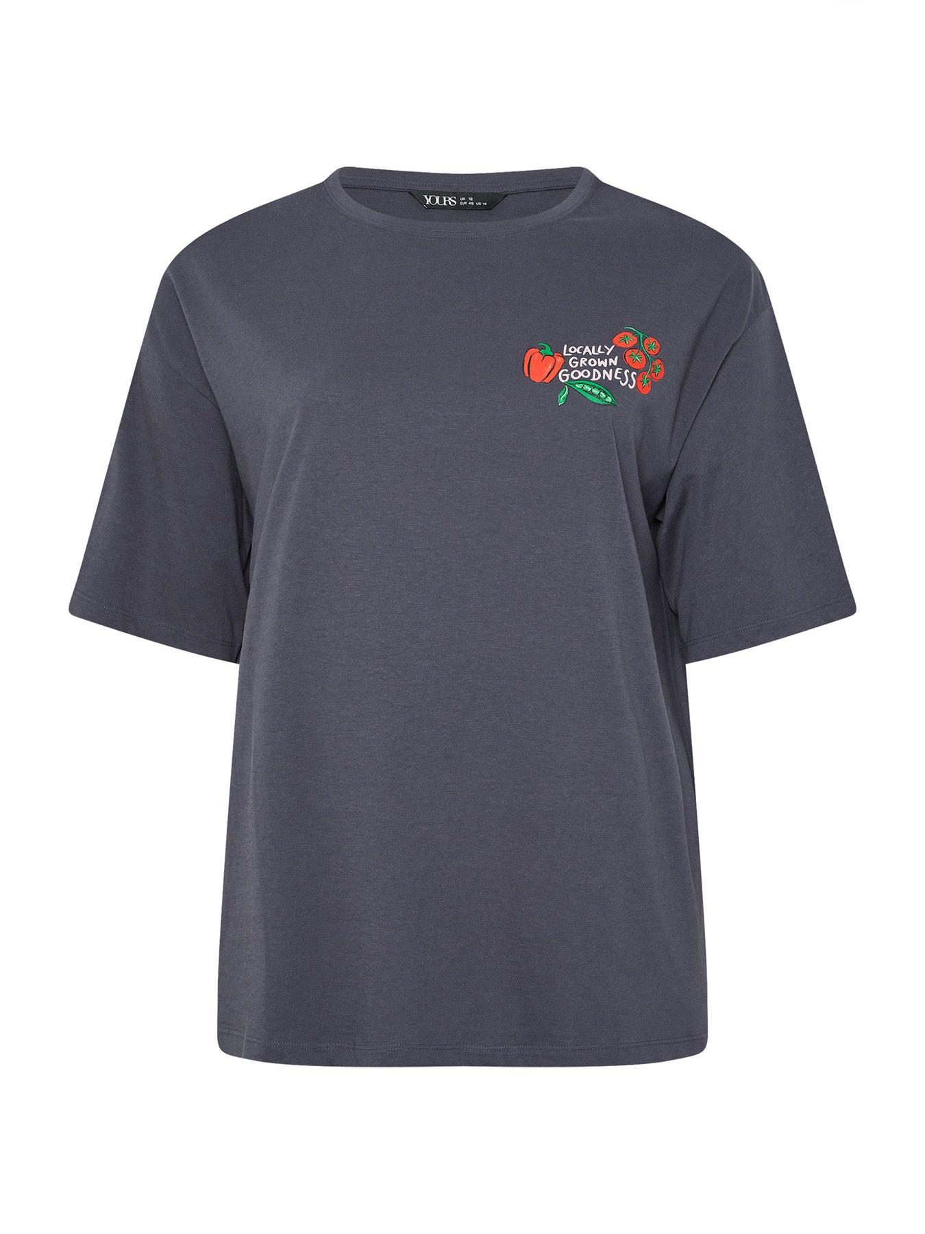 yours-curve-relaxed-placement-garden-t-shirt-greydetail