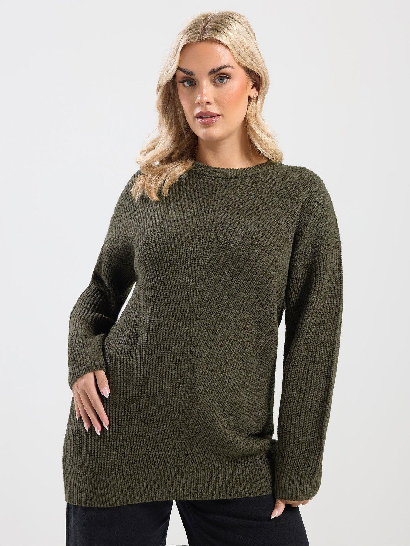 yours-curve-essential-jumper-green