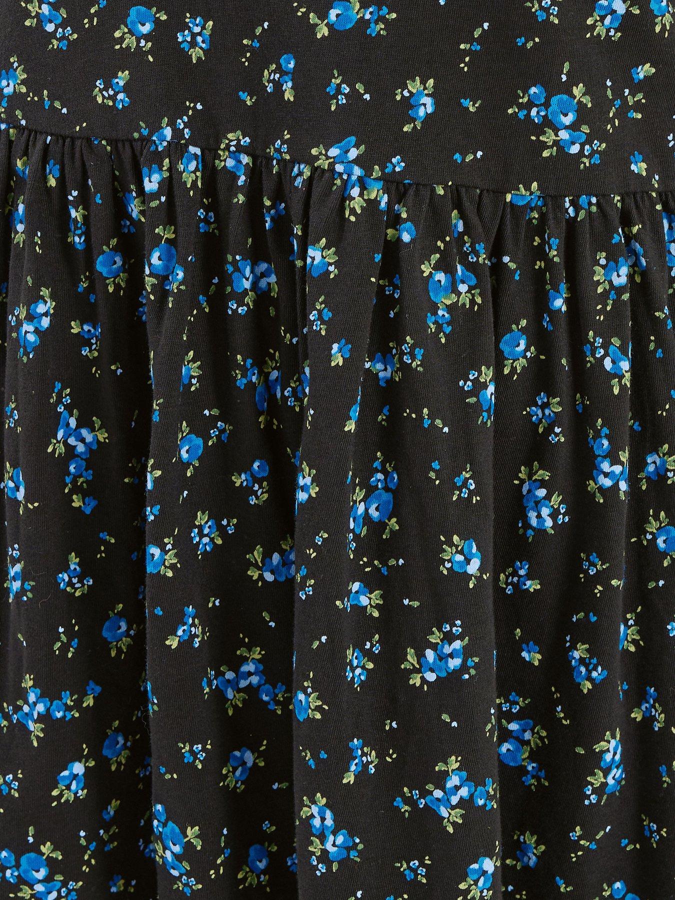 yours-curve-long-sleeve-peplum-cotton-top-blueoutfit