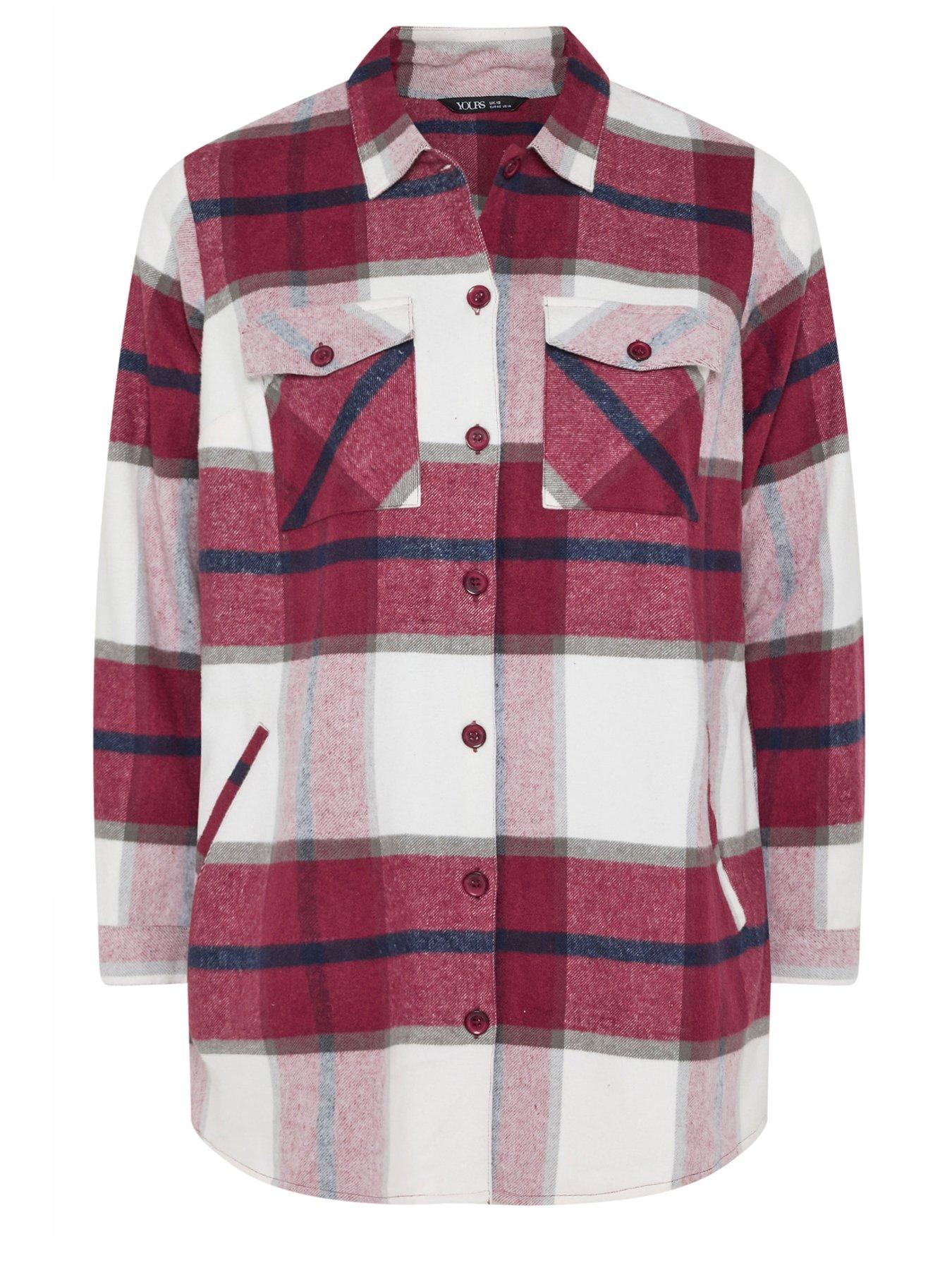 yours-curve-check-shacket-reddetail