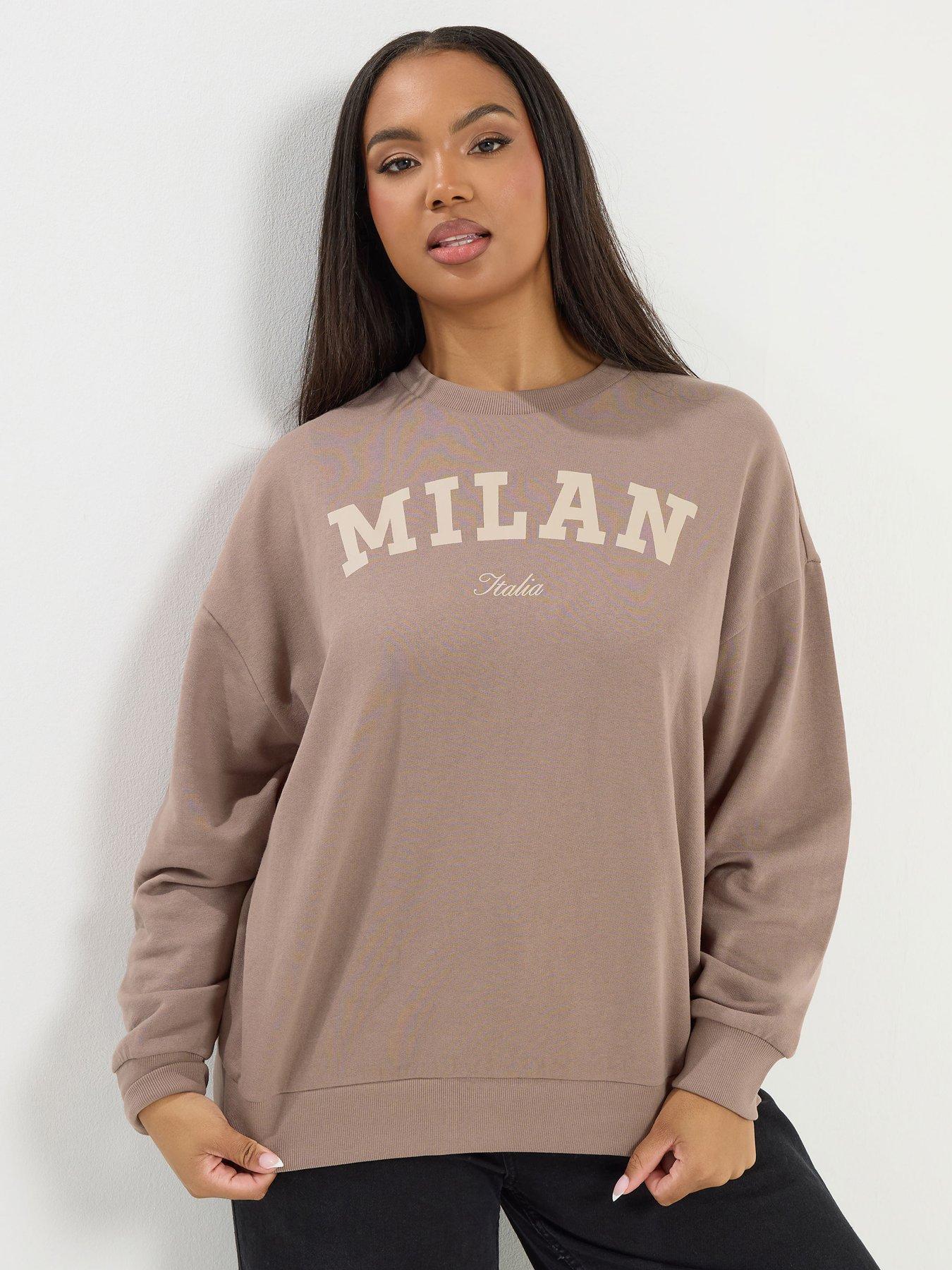yours-curve-milan-sweatshirt-brownfront