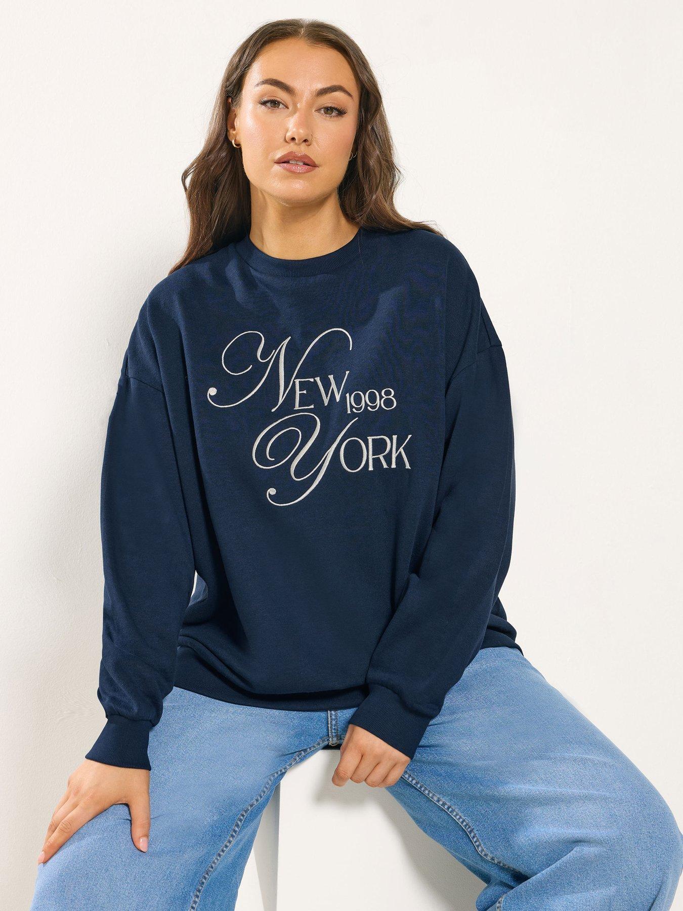 yours-curve-new-york-sweatshirt-bluefront
