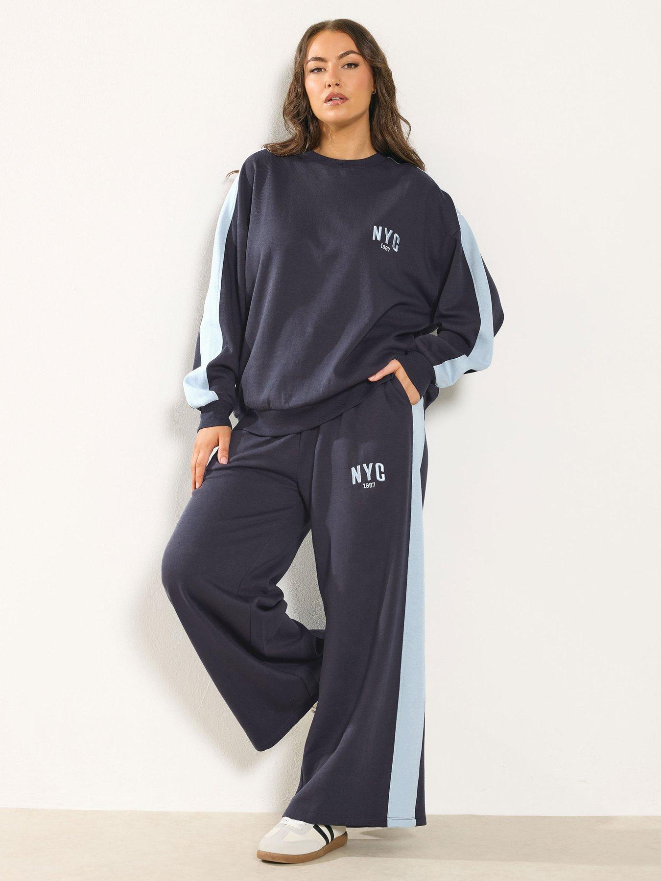 yours-curve-nyc-side-stripe-sweatshirt-blueback