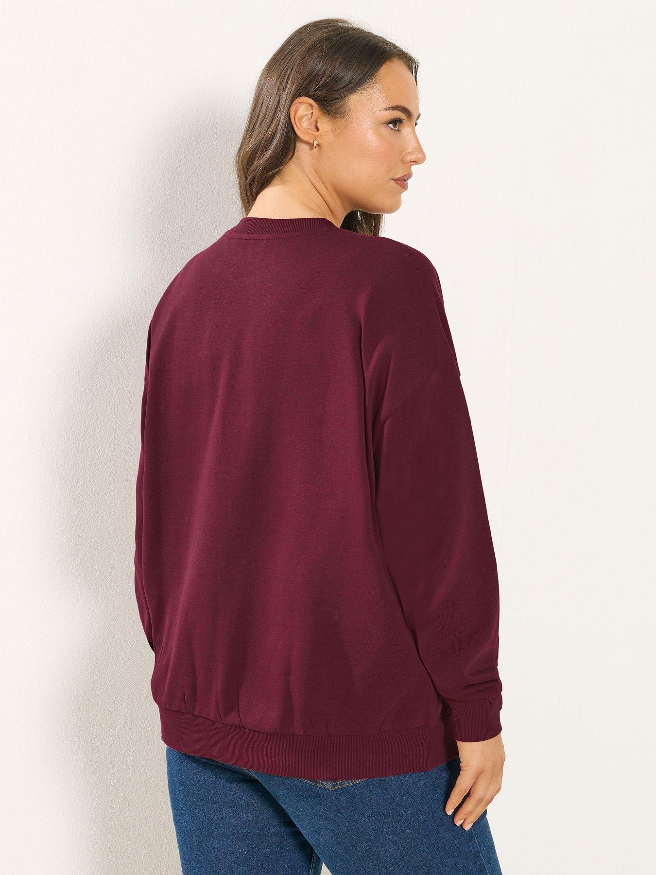 yours-curve-marche-aux-fleurs-slogan-sweatshirt-redstillFront