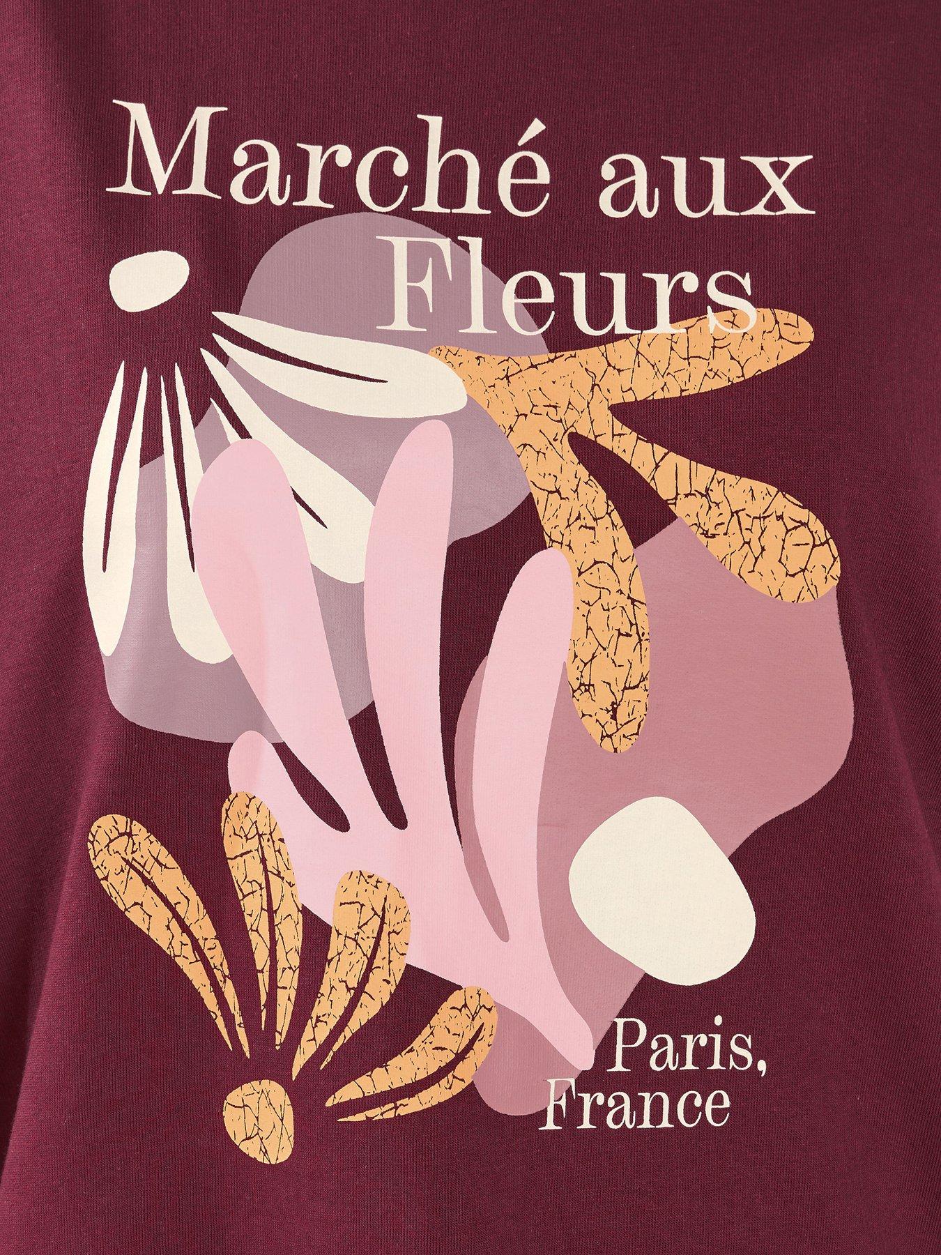 yours-curve-marche-aux-fleurs-slogan-sweatshirt-reddetail