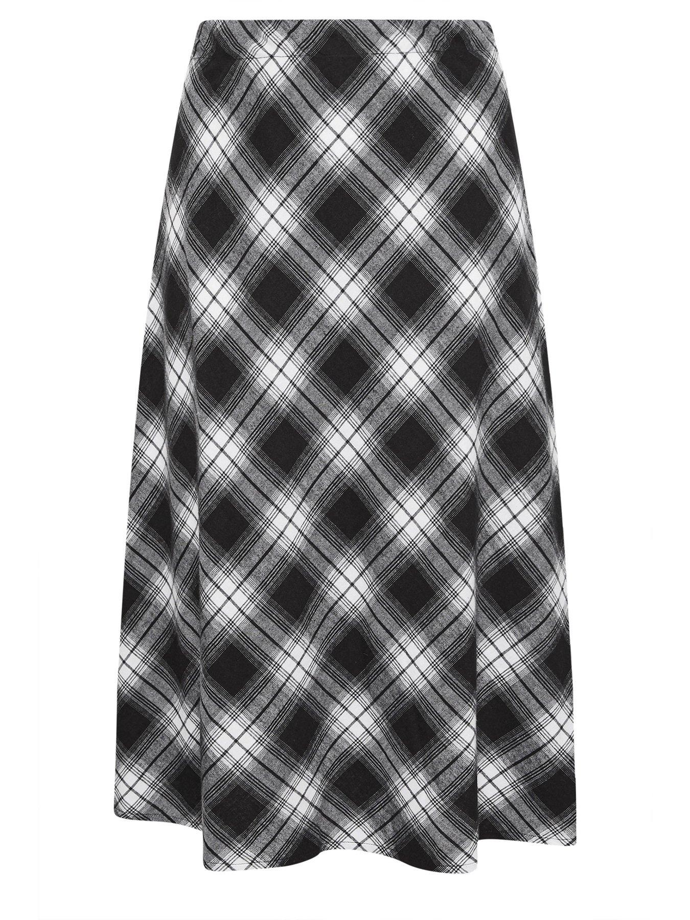 yours-curve-check-maxi-skirt-blackdetail
