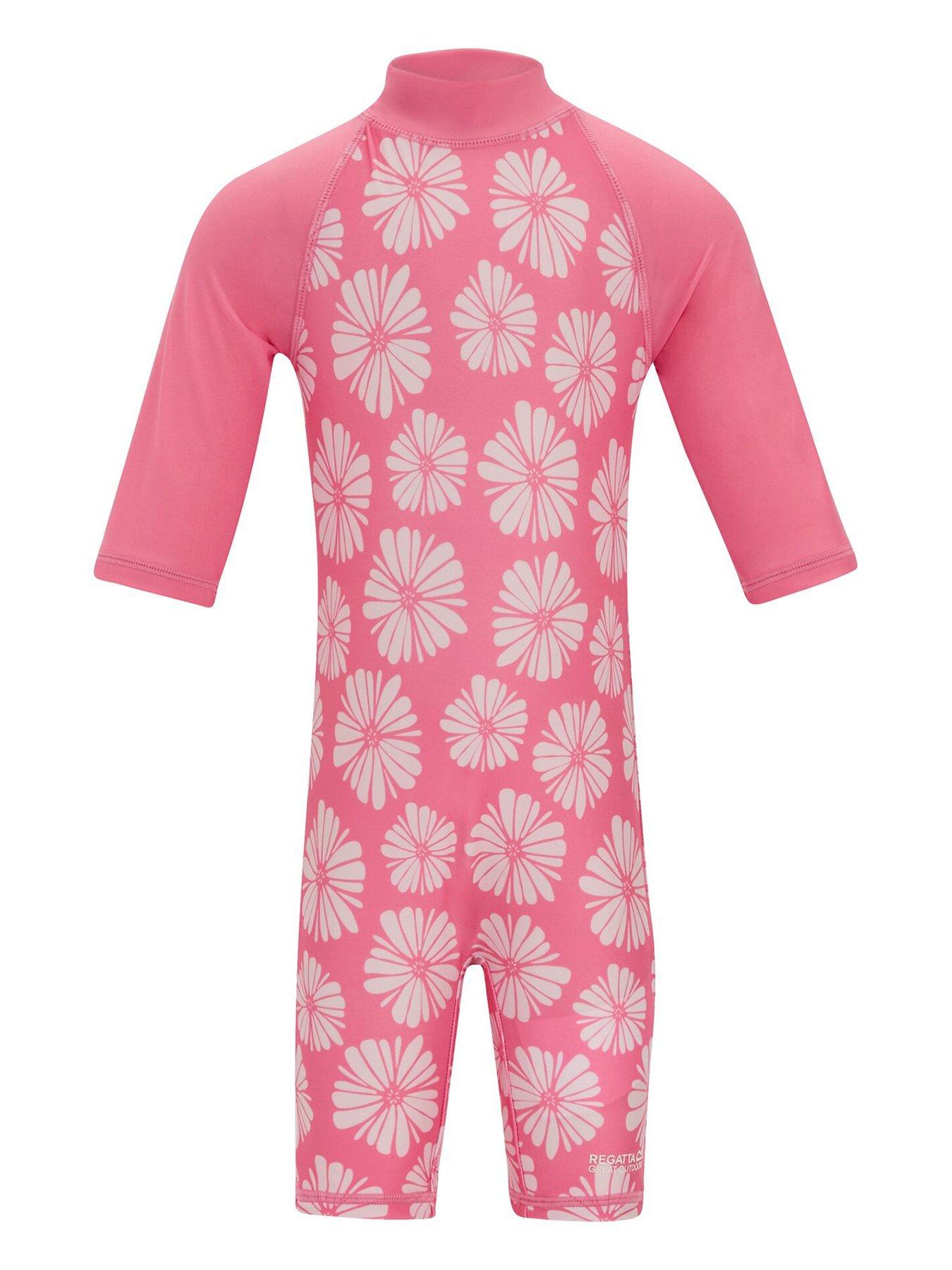 Image 2 of 7 of Regatta Girls Rashsuit - Pink