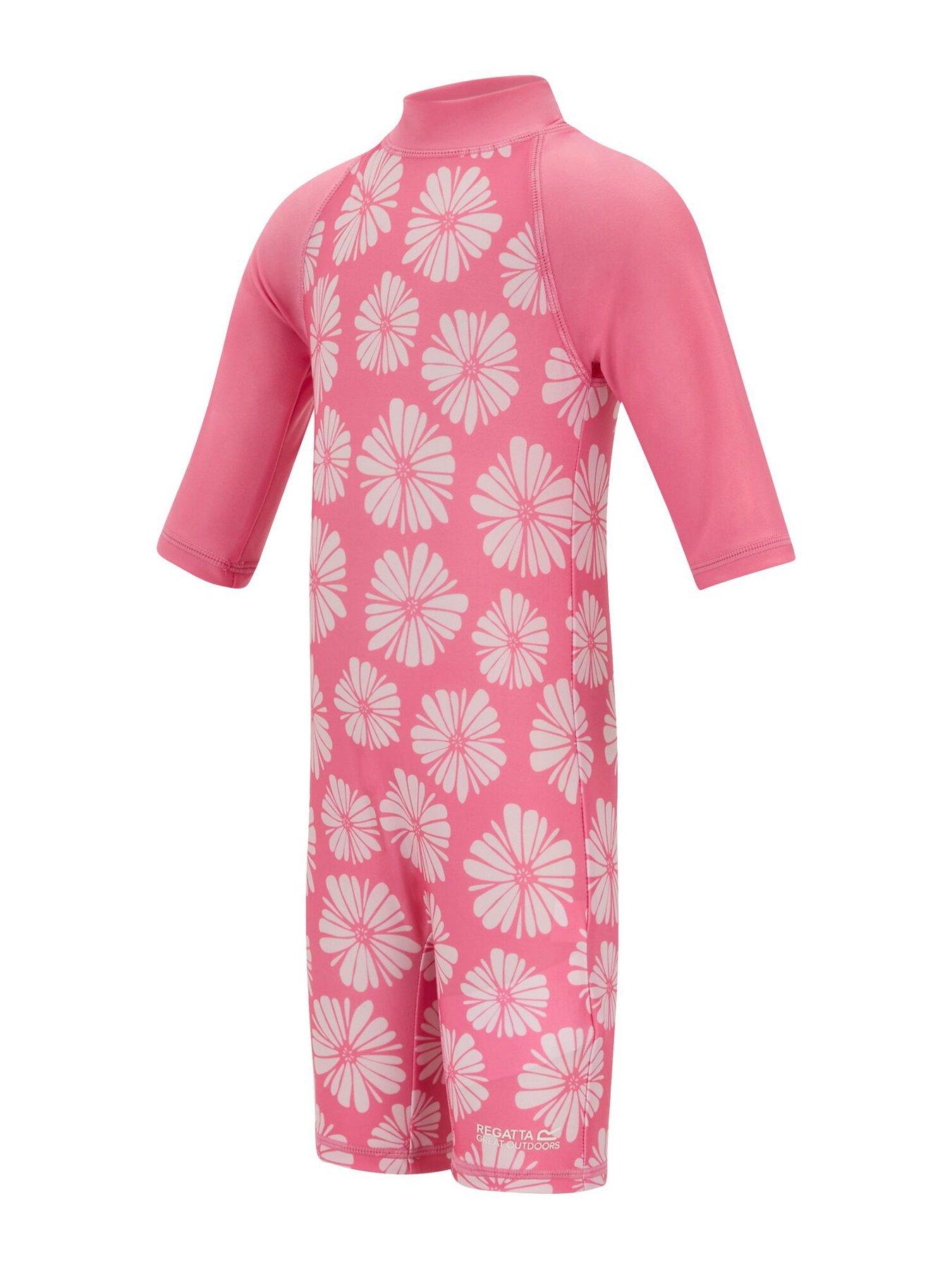 Image 4 of 7 of Regatta Girls Rashsuit - Pink