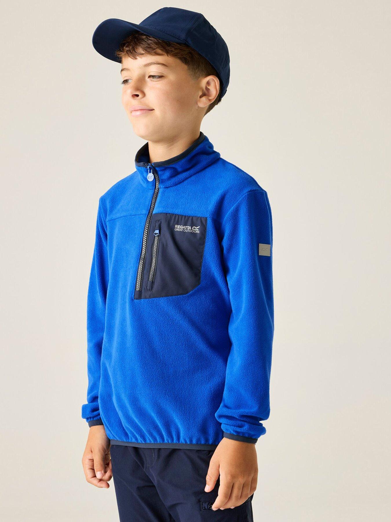 regatta-boys-frankie-12-zip-fleece-bluefront