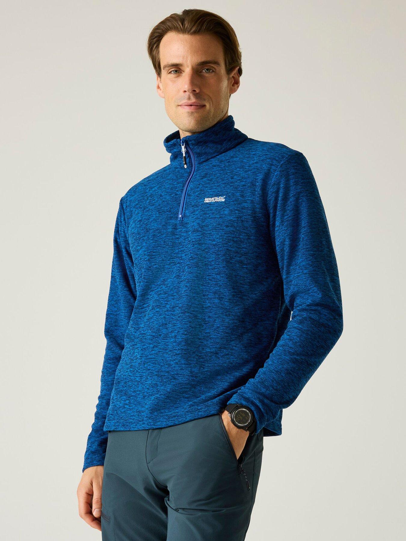 regatta-mens-thompson-marl-fleece-bluefront