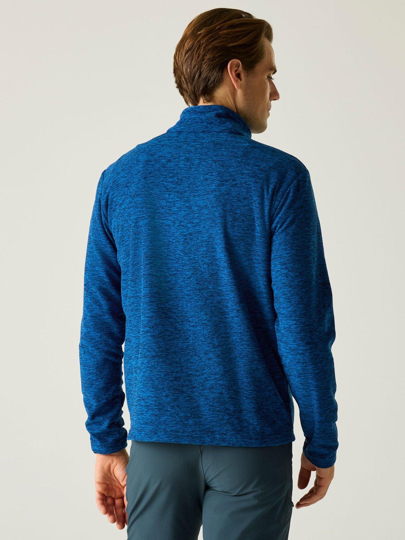 regatta-mens-thompson-marl-fleece-bluestillFront