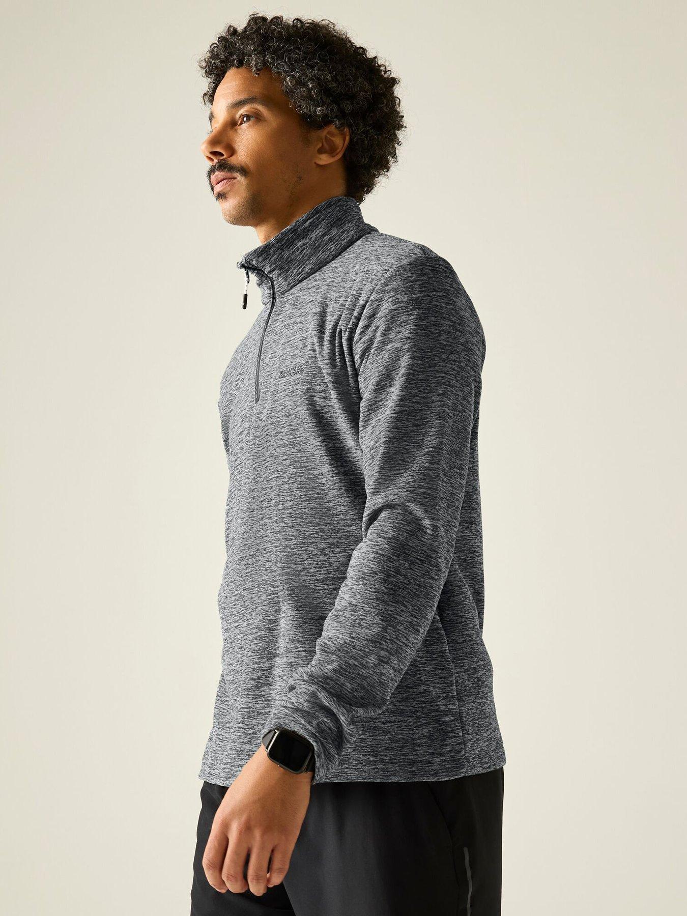 regatta-mens-thompson-marl-fleece-greenfront