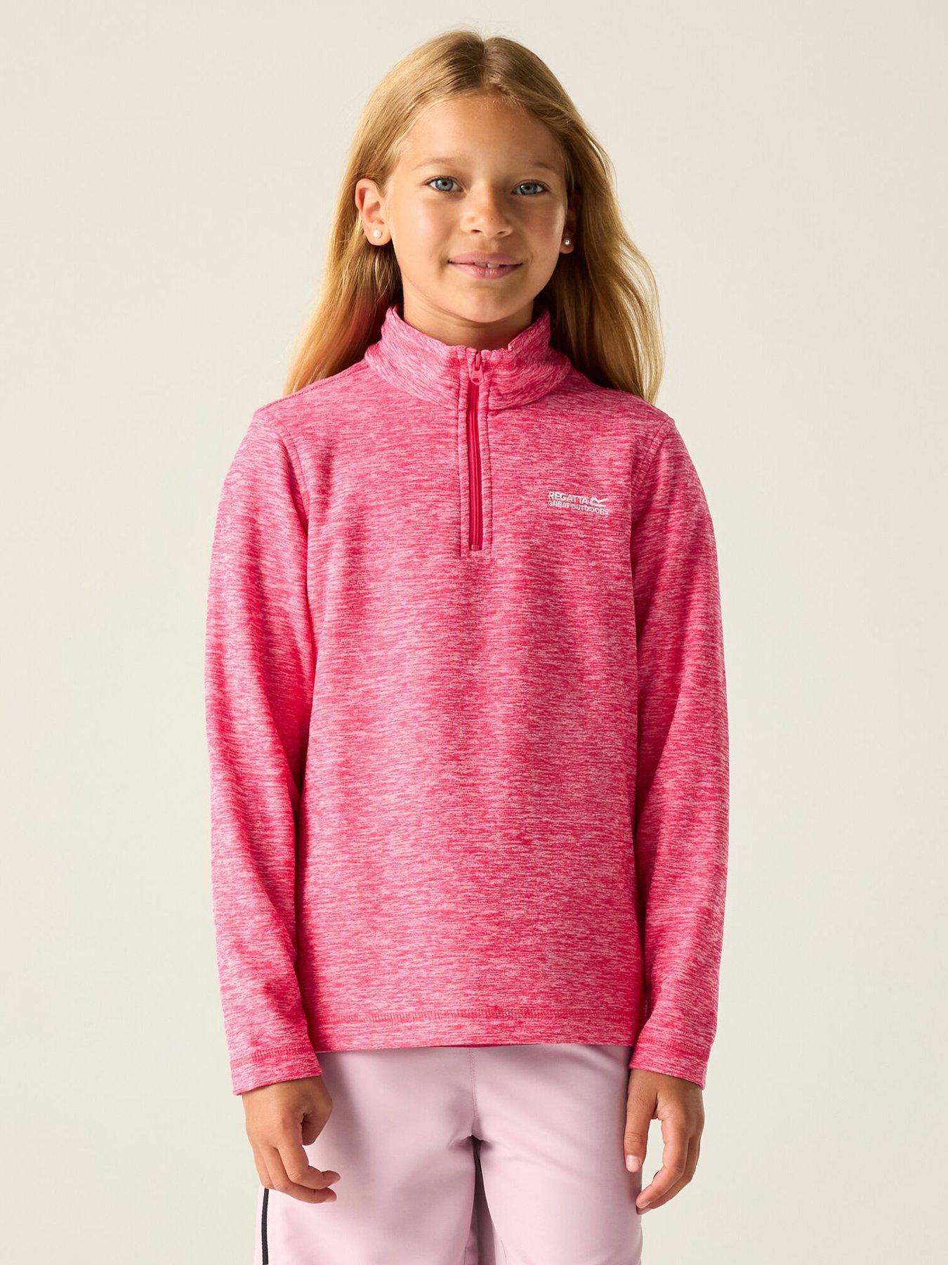 Regatta Girls Hot Shot Marl Fleece - Pink