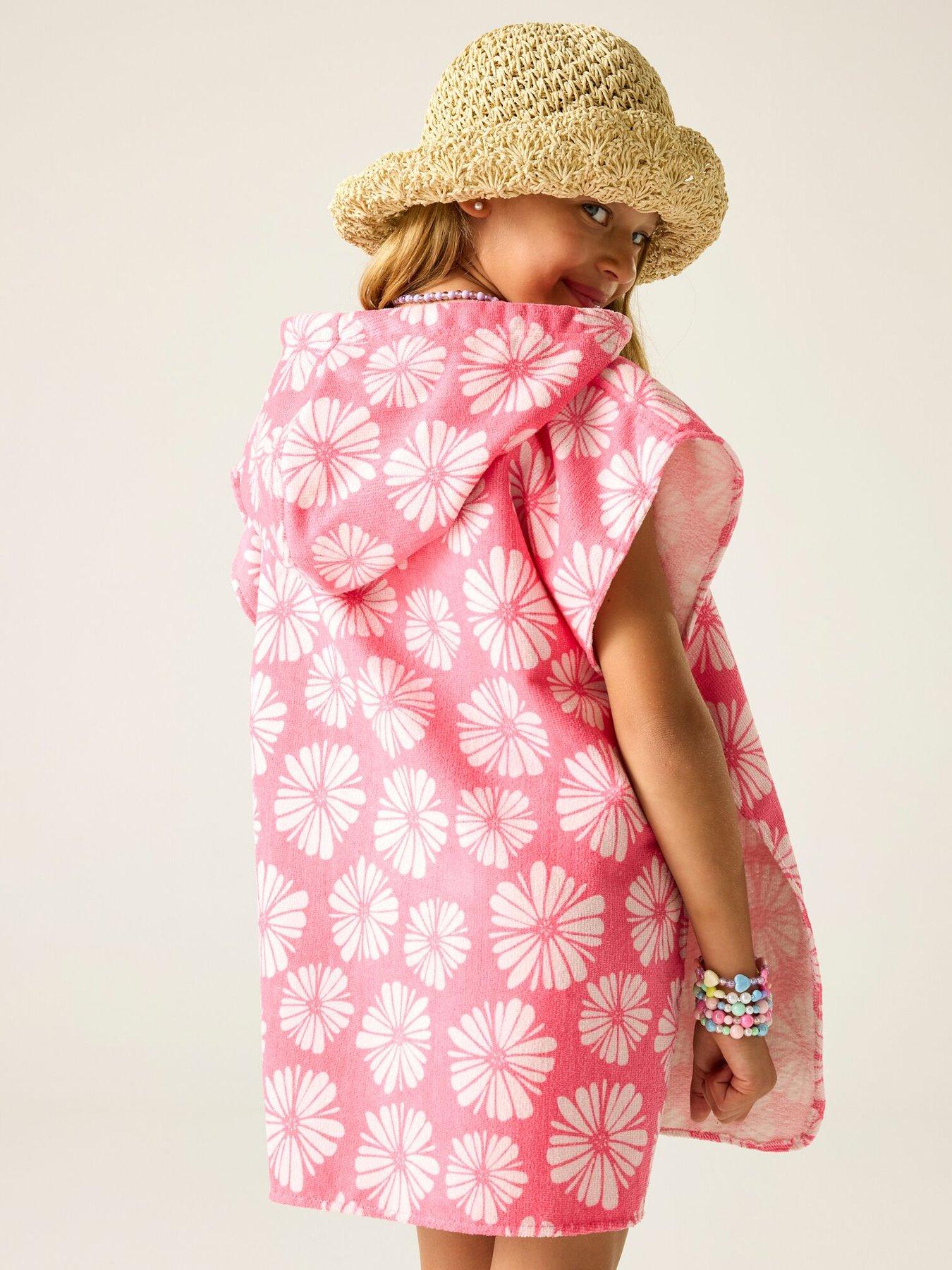 Image 2 of 7 of Regatta Girls Towel Robe - Pink