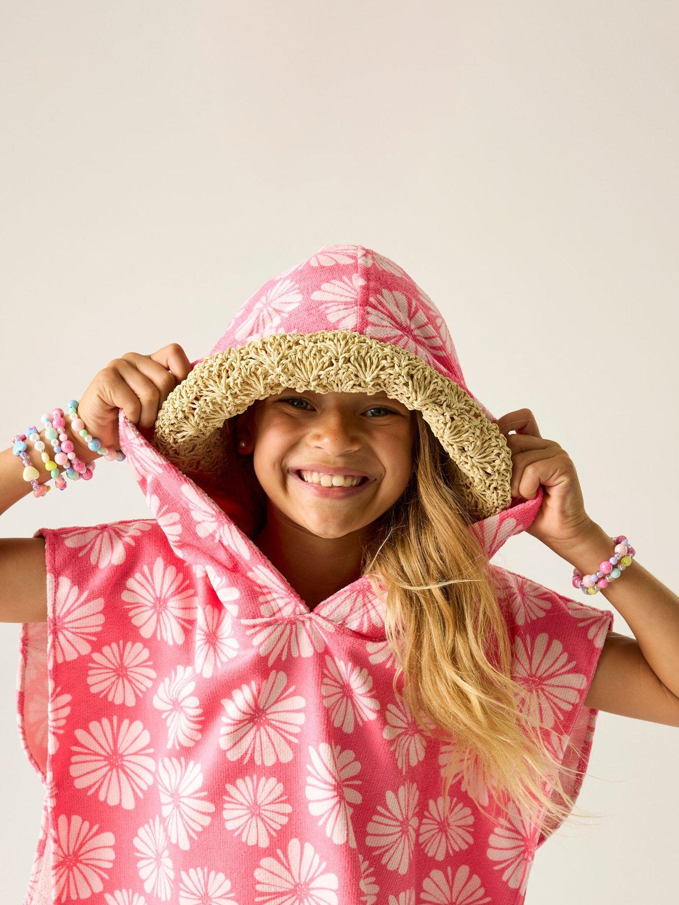 Image 4 of 7 of Regatta Girls Towel Robe - Pink