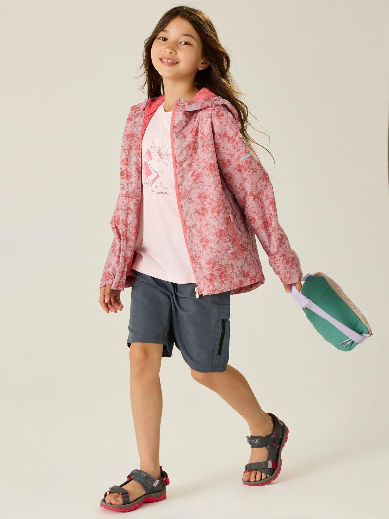 Image 3 of 7 of Regatta Girls Printed Lever II Jacket - Pink