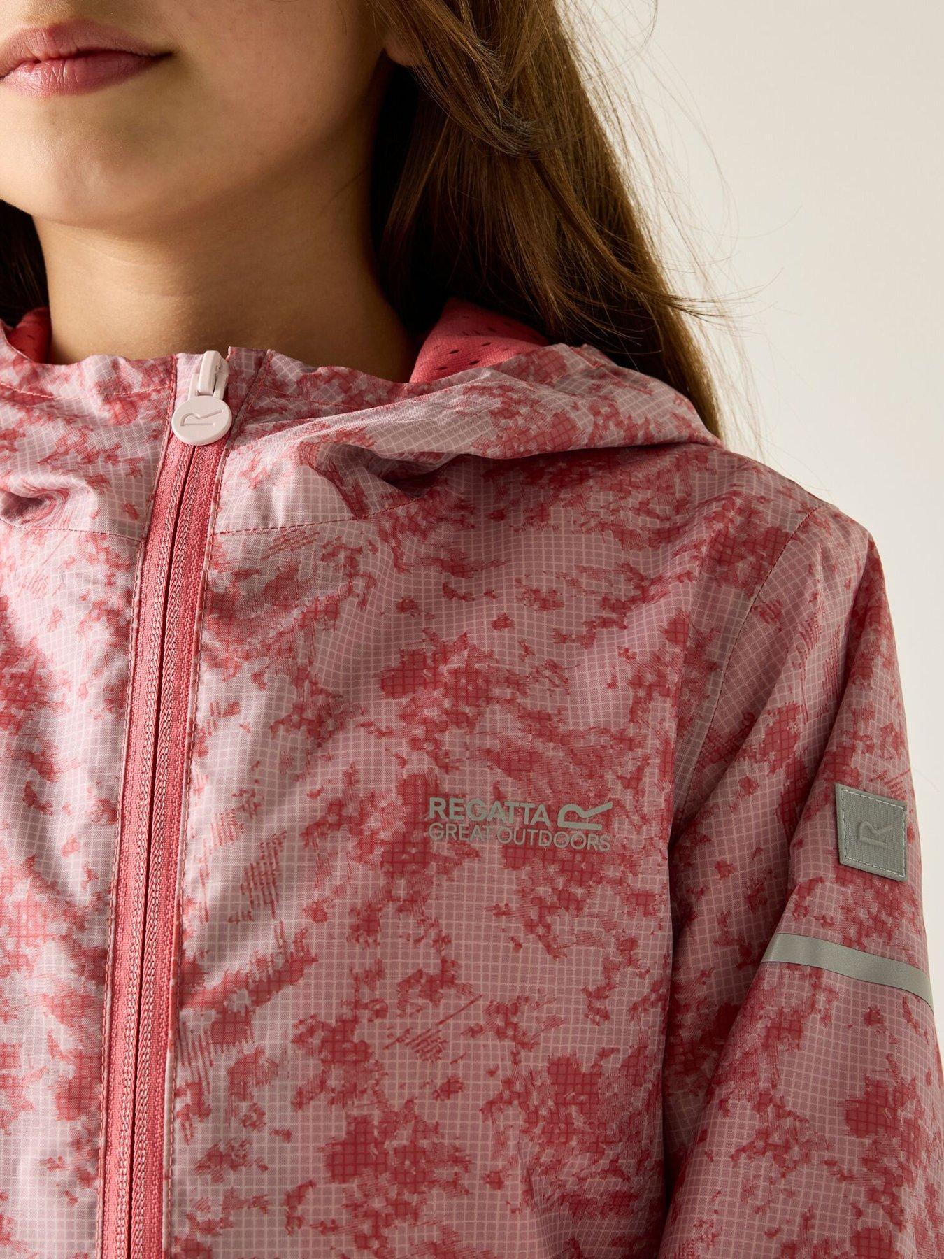Image 4 of 7 of Regatta Girls Printed Lever II Jacket - Pink