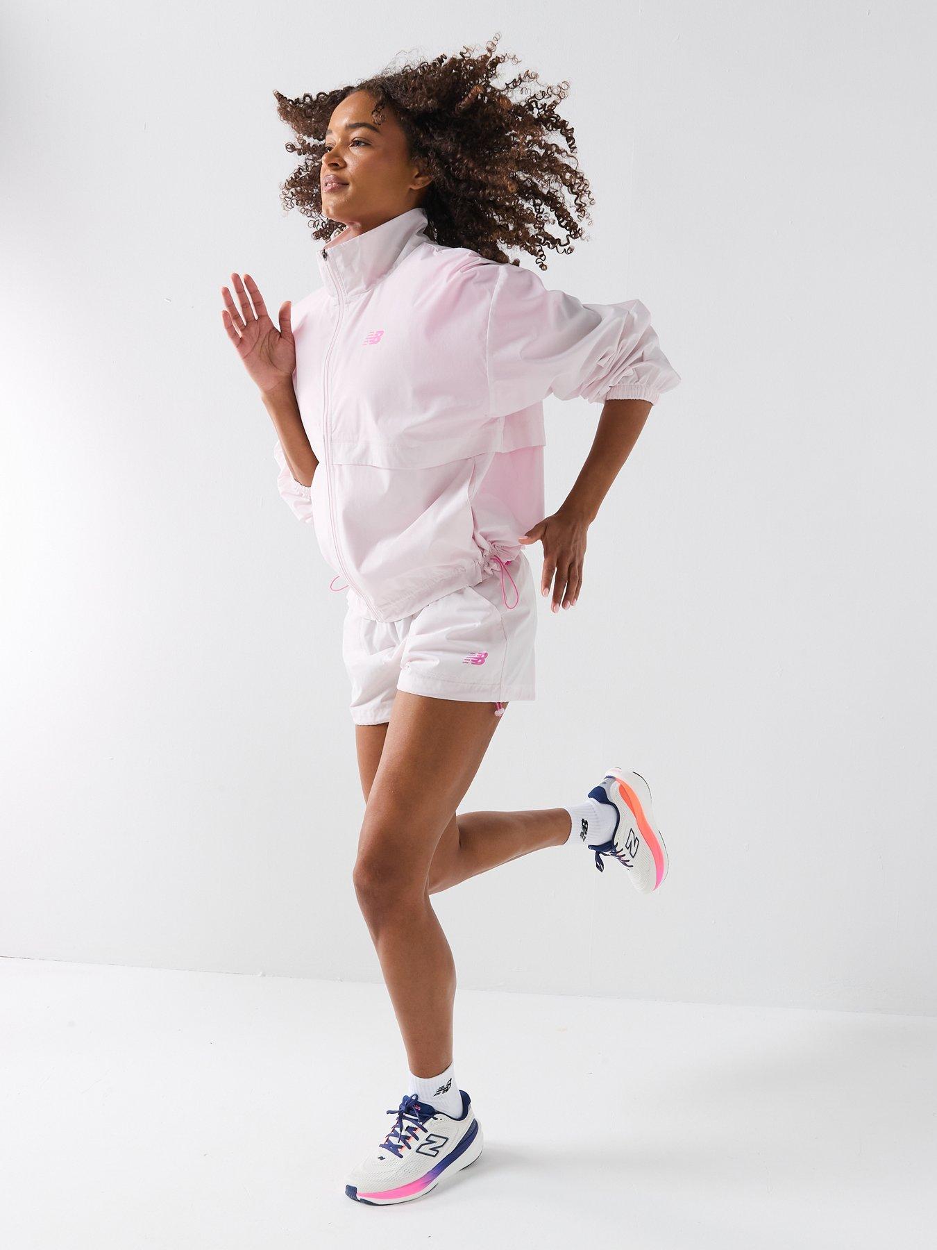 Image 3 of 6 of New Balance Womens Trackside Woven Jacket - Pink