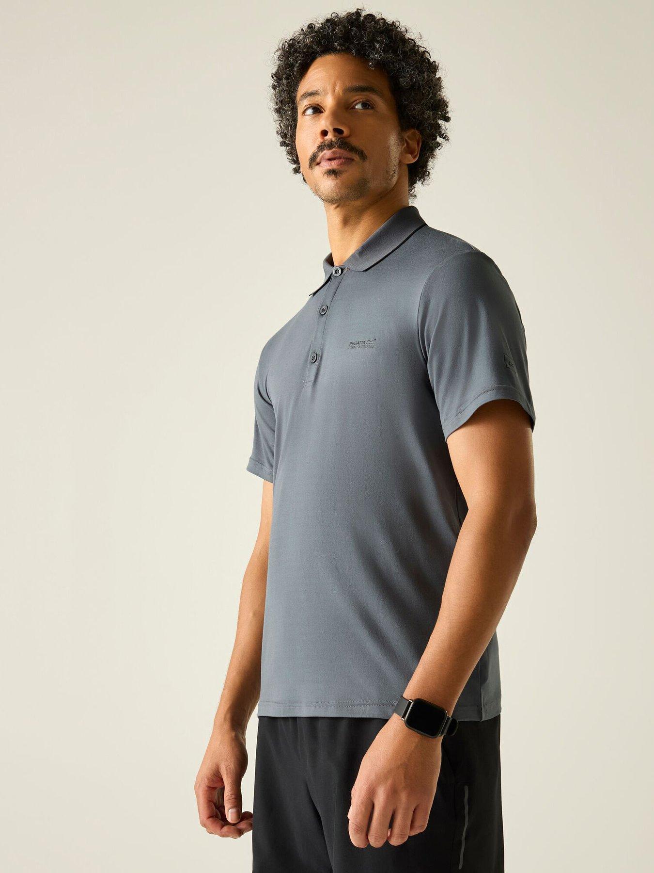 Regatta Mens Maverik Stretch Polo Shirt - Grey