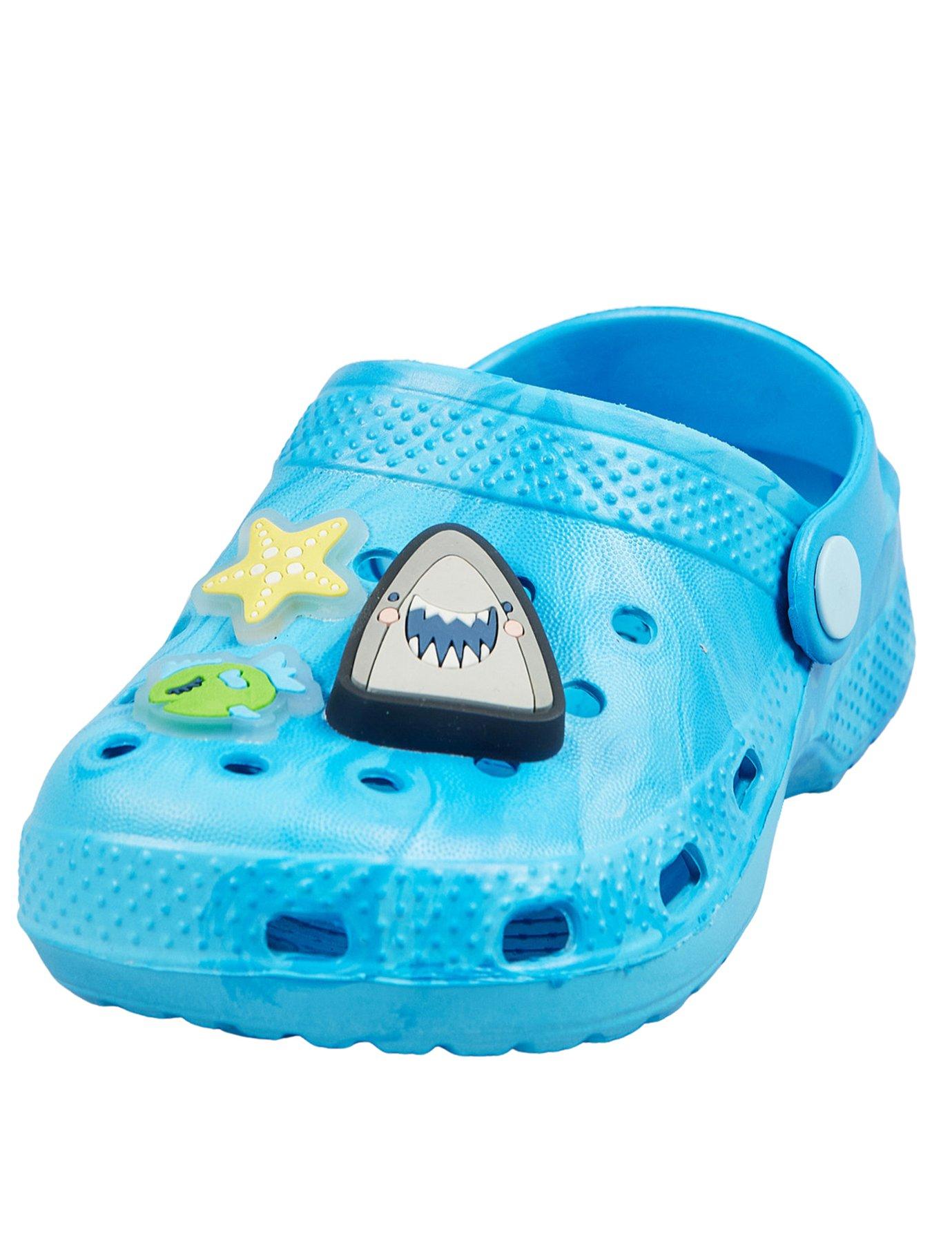 Image 2 of 4 of The Very Collection Shark Character Light Up Mule Sandal - Blue