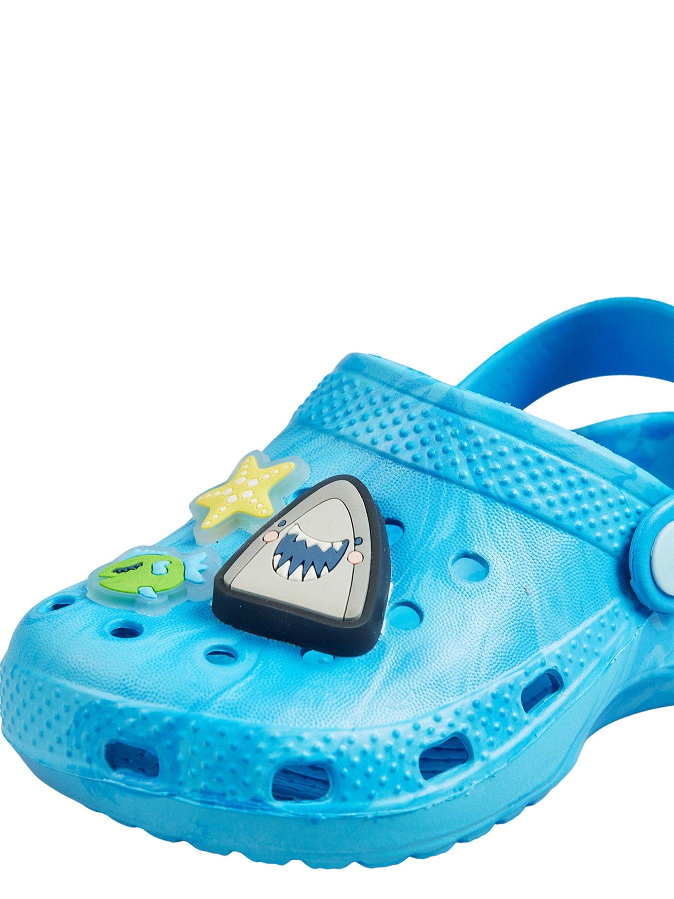 Image 4 of 4 of The Very Collection Shark Character Light Up Mule Sandal - Blue