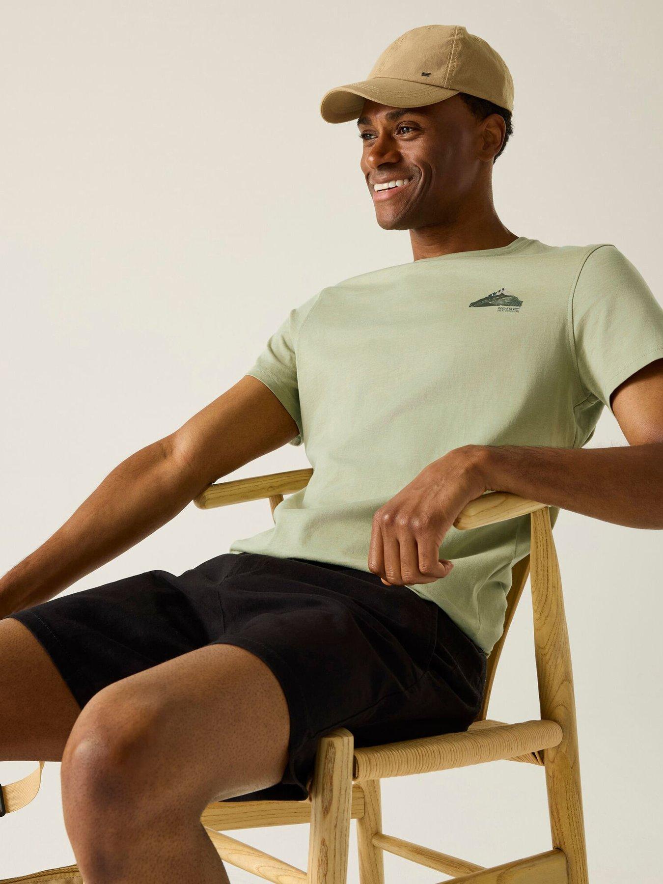 Image 1 of 6 of Regatta Mens Breezed T-shirt - Green