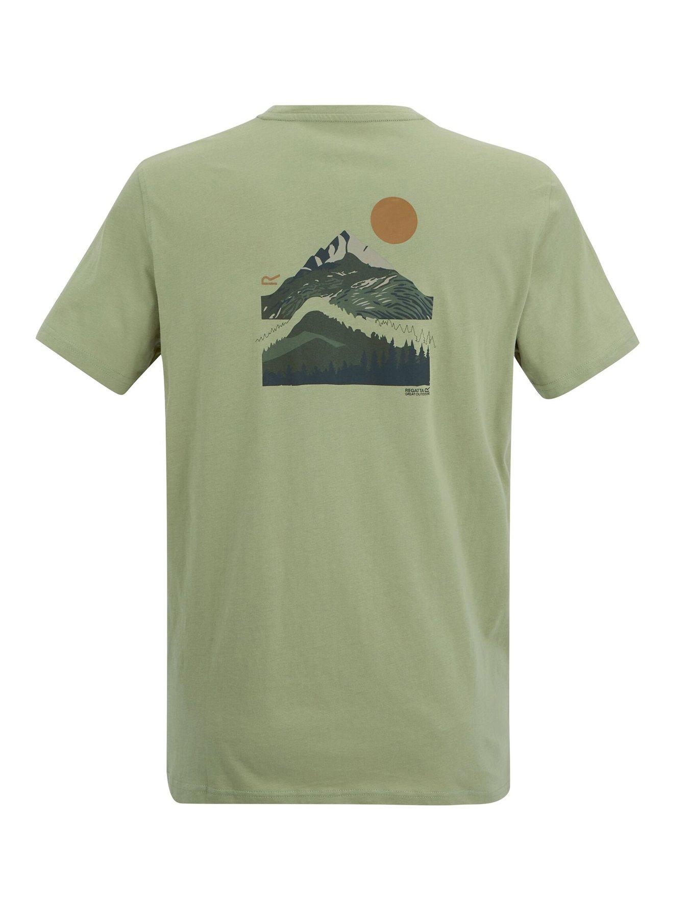 Image 6 of 6 of Regatta Mens Breezed T-shirt - Green