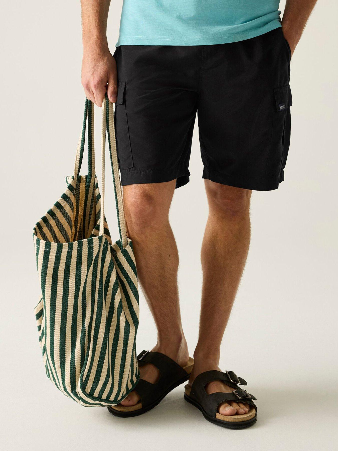 Image 1 of 7 of Regatta Mens Blanmont Swim Shorts - Black