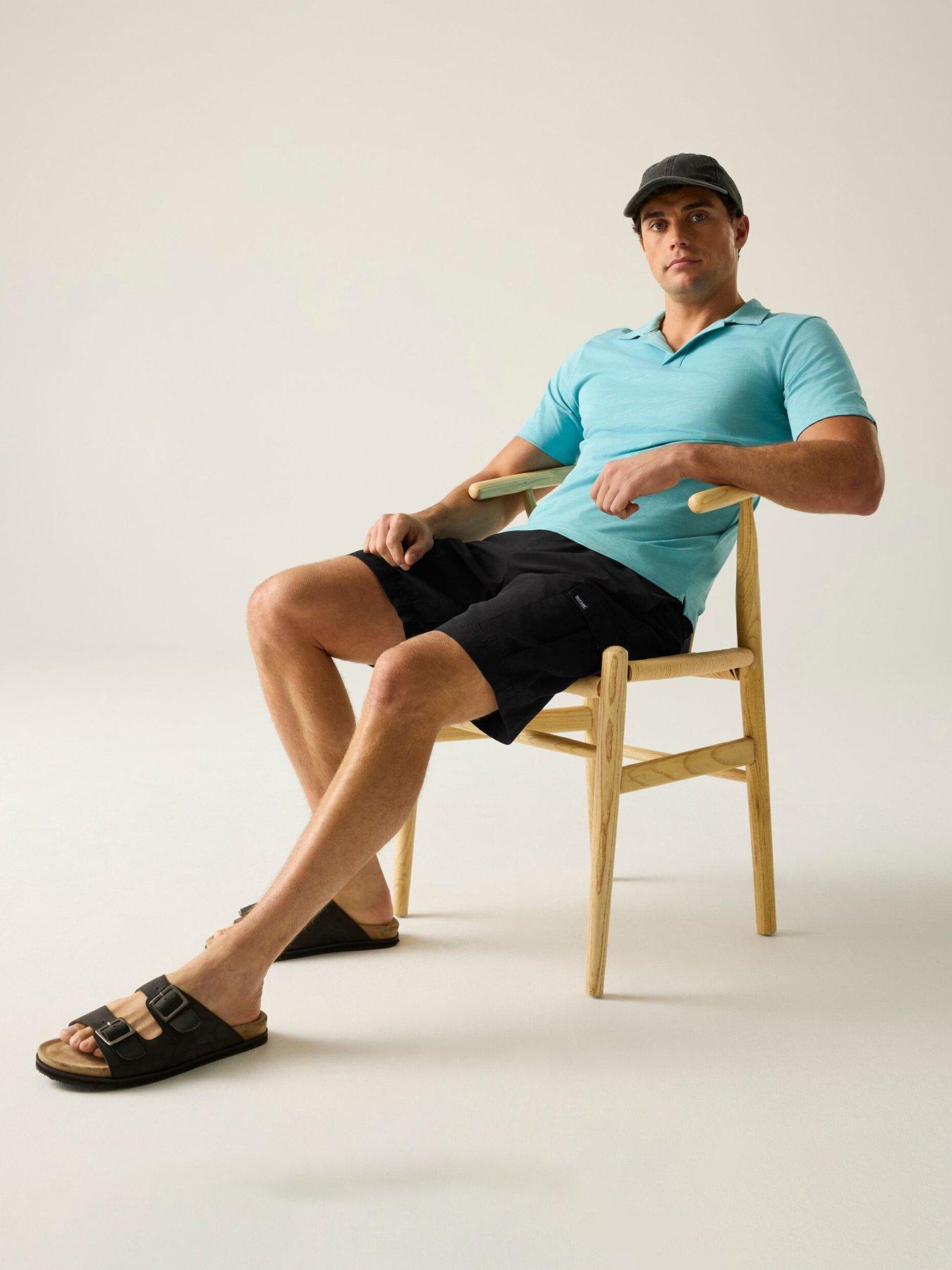 Image 6 of 7 of Regatta Mens Blanmont Swim Shorts - Black