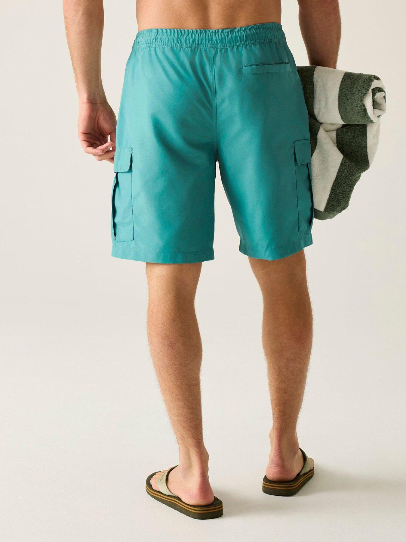 Image 2 of 7 of Regatta Mens Blanmont Swim Shorts - Green