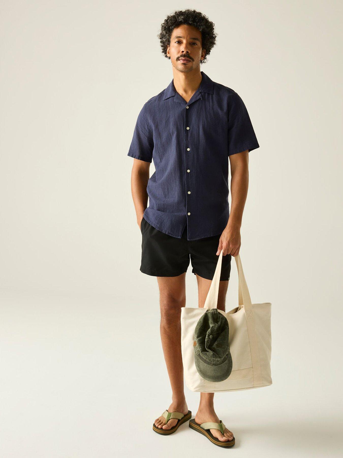Image 3 of 7 of Regatta Mens Mawson Iii Swim Shorts - Black