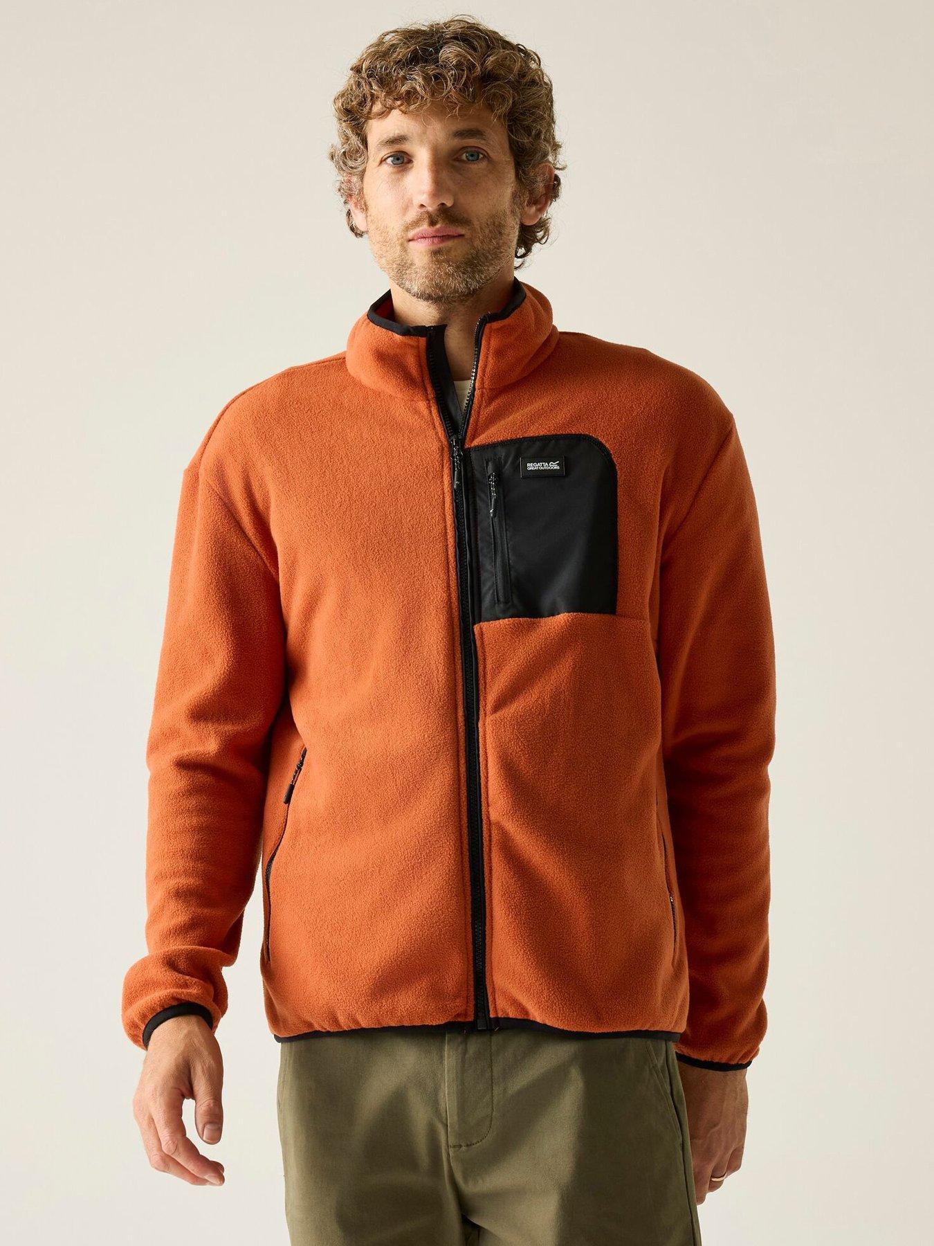 Image 1 of 7 of Regatta Mens Frankie Full Zip Fleece - Orange
