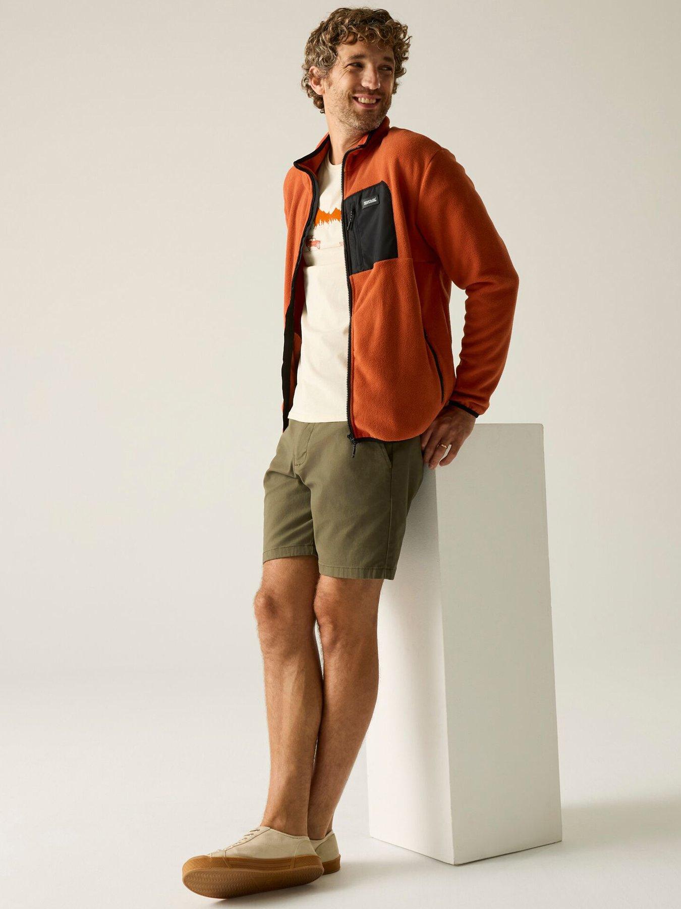 Image 3 of 7 of Regatta Mens Frankie Full Zip Fleece - Orange