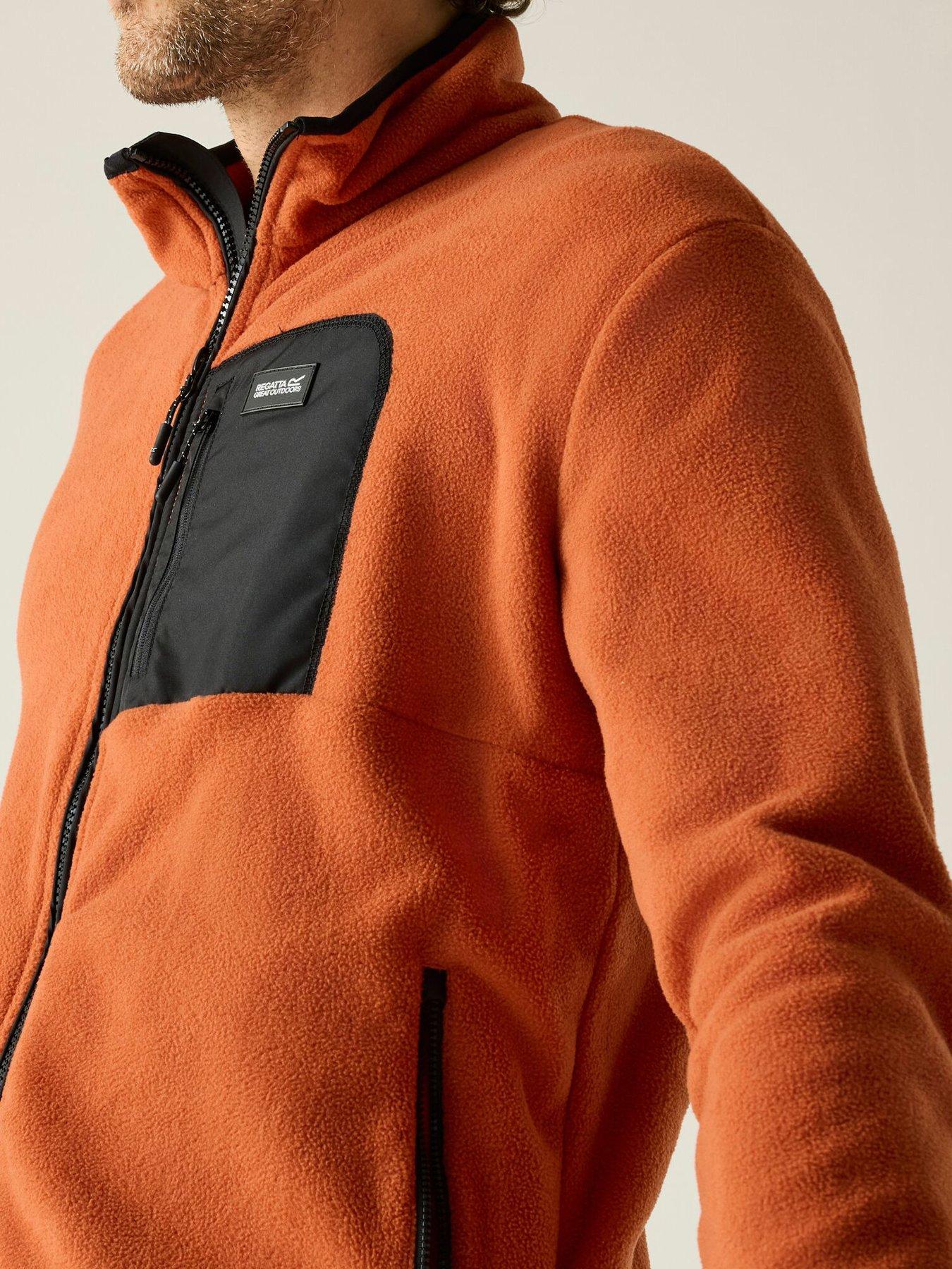 Image 4 of 7 of Regatta Mens Frankie Full Zip Fleece - Orange
