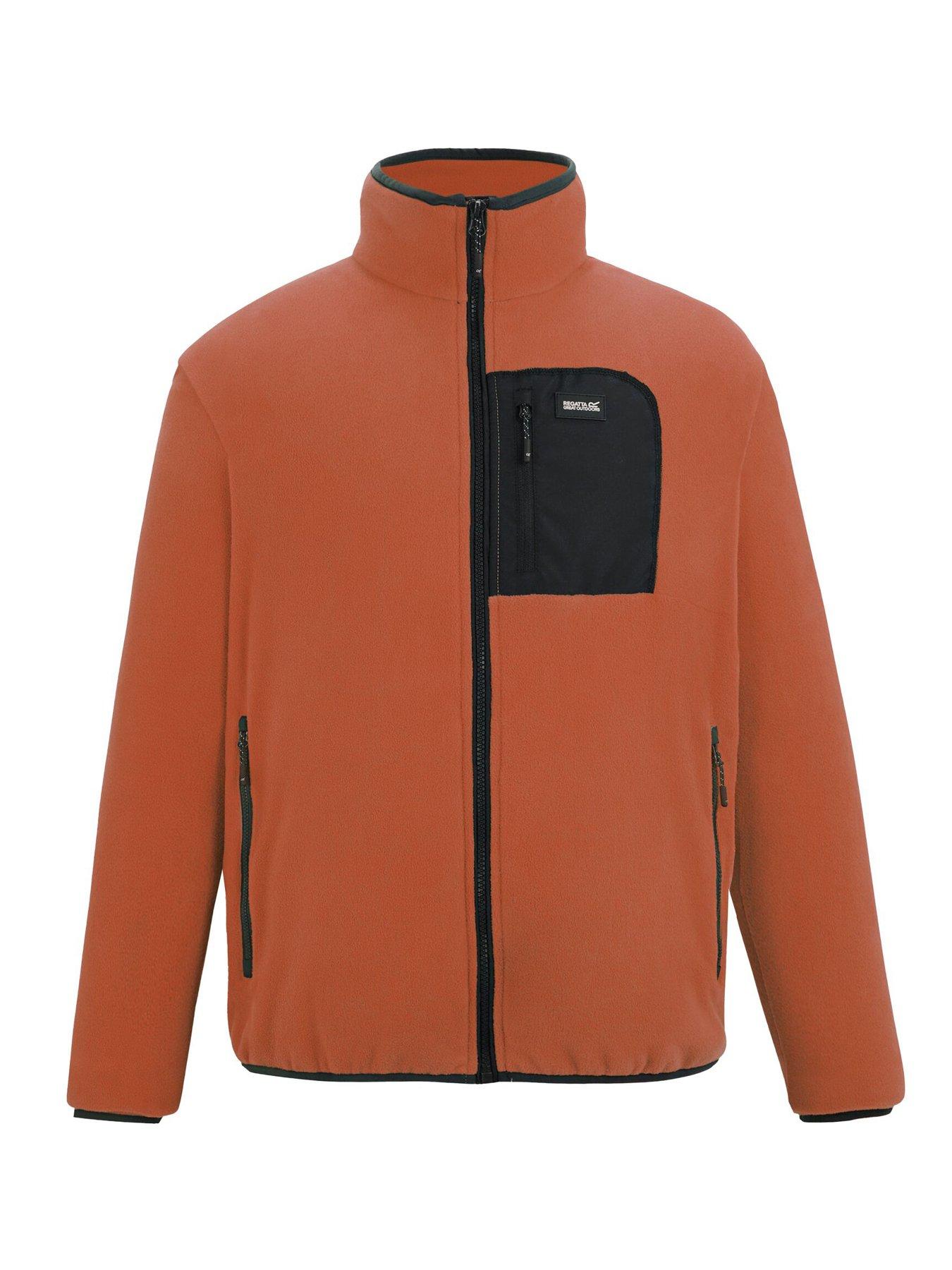 Image 5 of 7 of Regatta Mens Frankie Full Zip Fleece - Orange