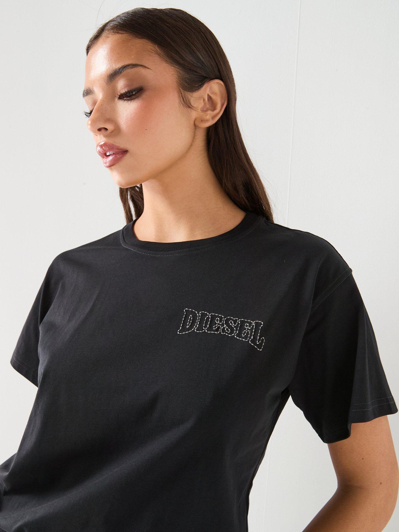 Image 4 of 6 of Diesel Normy Logo T-Shirt - Black
