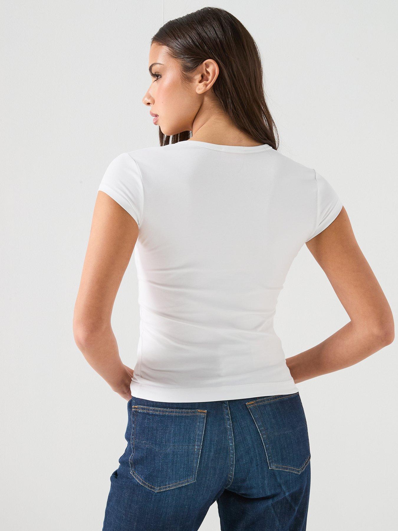 Image 2 of 6 of Diesel Angie T-Shirt - White