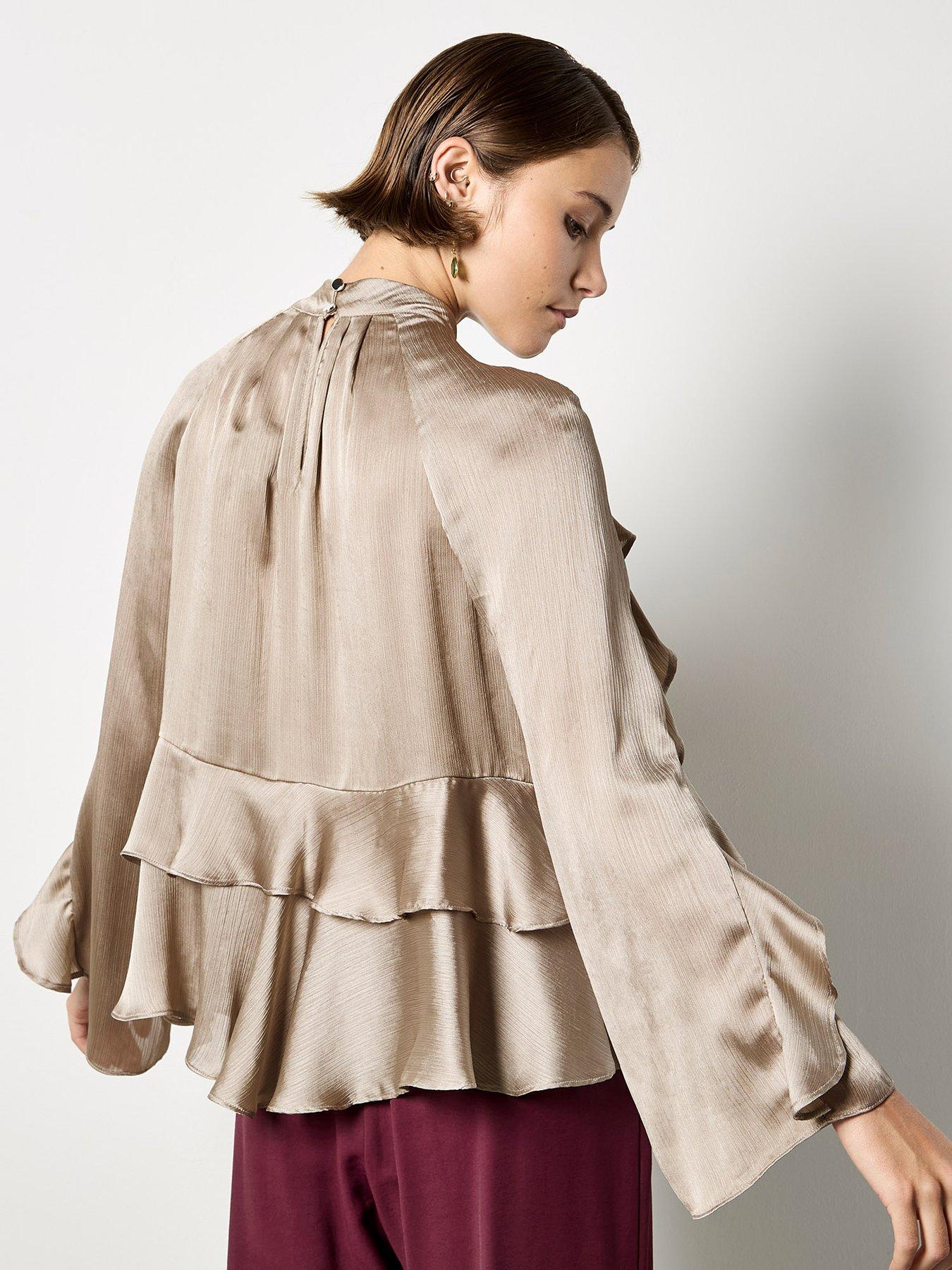 apricot-super-ruffle-crinkle-satin-topstillFront