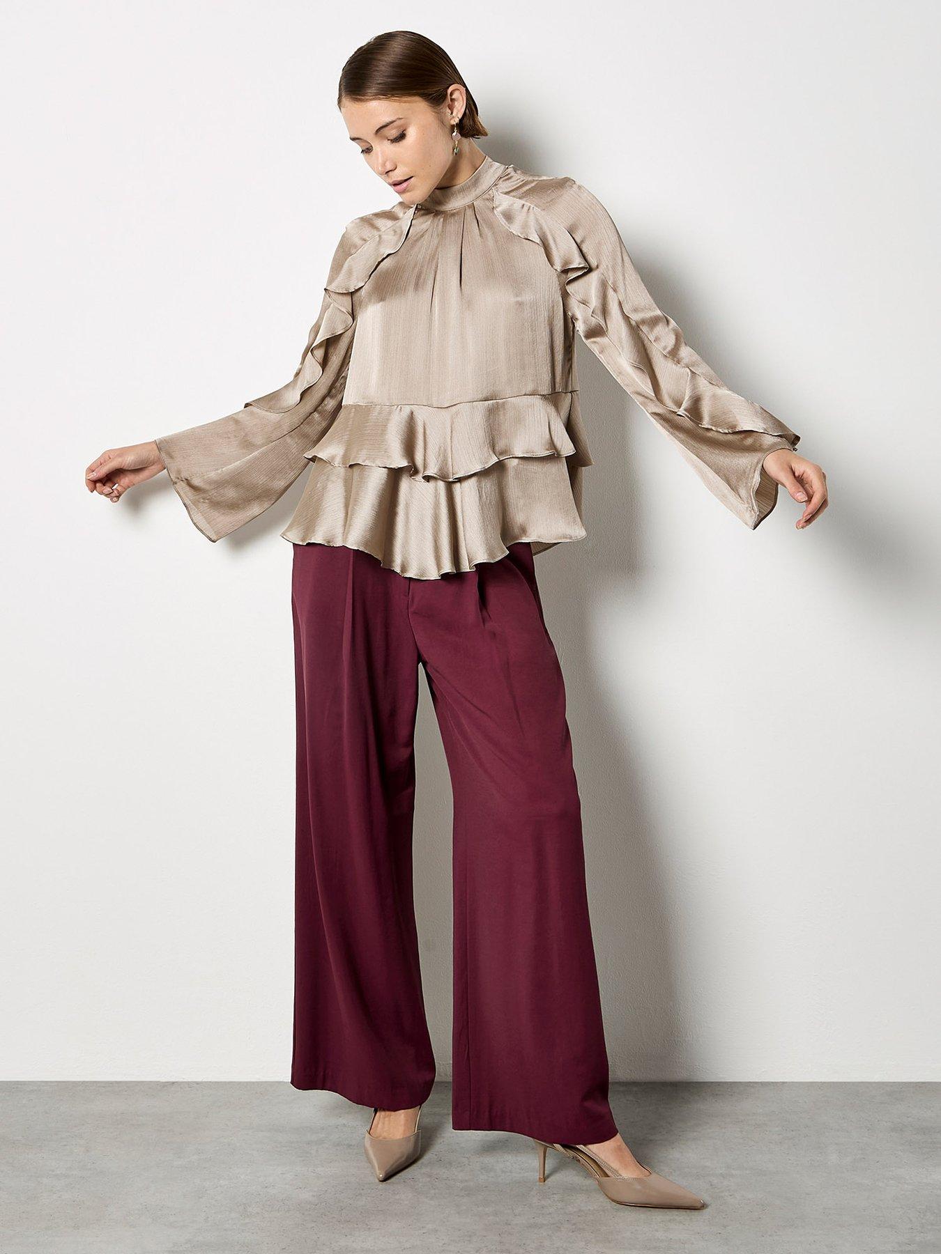 apricot-super-ruffle-crinkle-satin-topback
